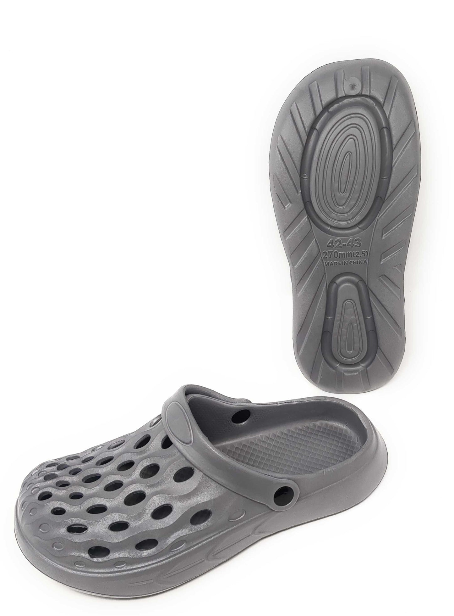 JEFFRICO Mens Slip-On Clogs with Heel Strap – Lightweight EVA Comfort Shoes for Garden, Beach And Everyday Wear