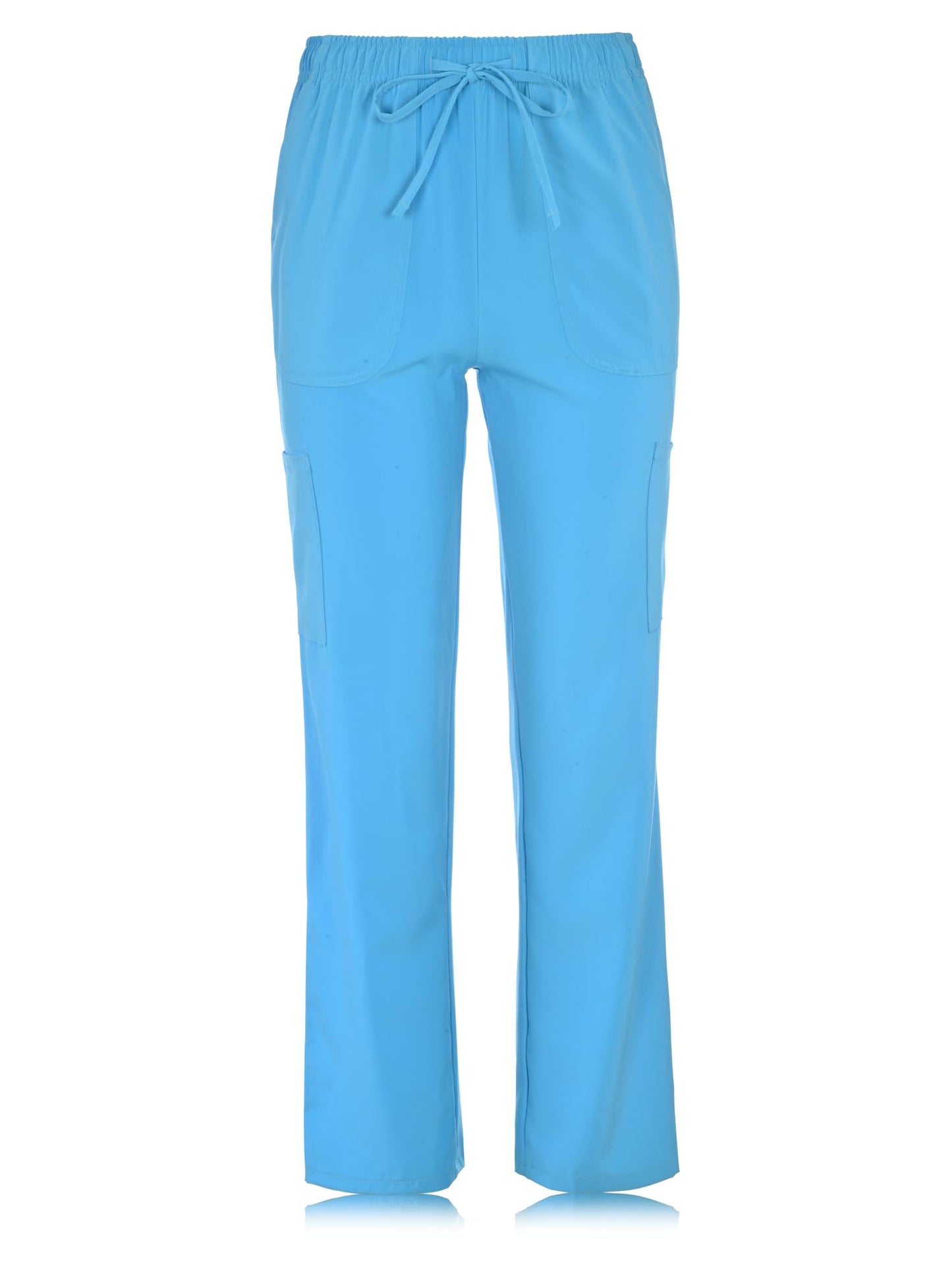 JEFFRICO Scrubs For Women Straight Leg Cargo Pants Lightweight Slim Fit 4 Way Stretch Soft Scrub Pants