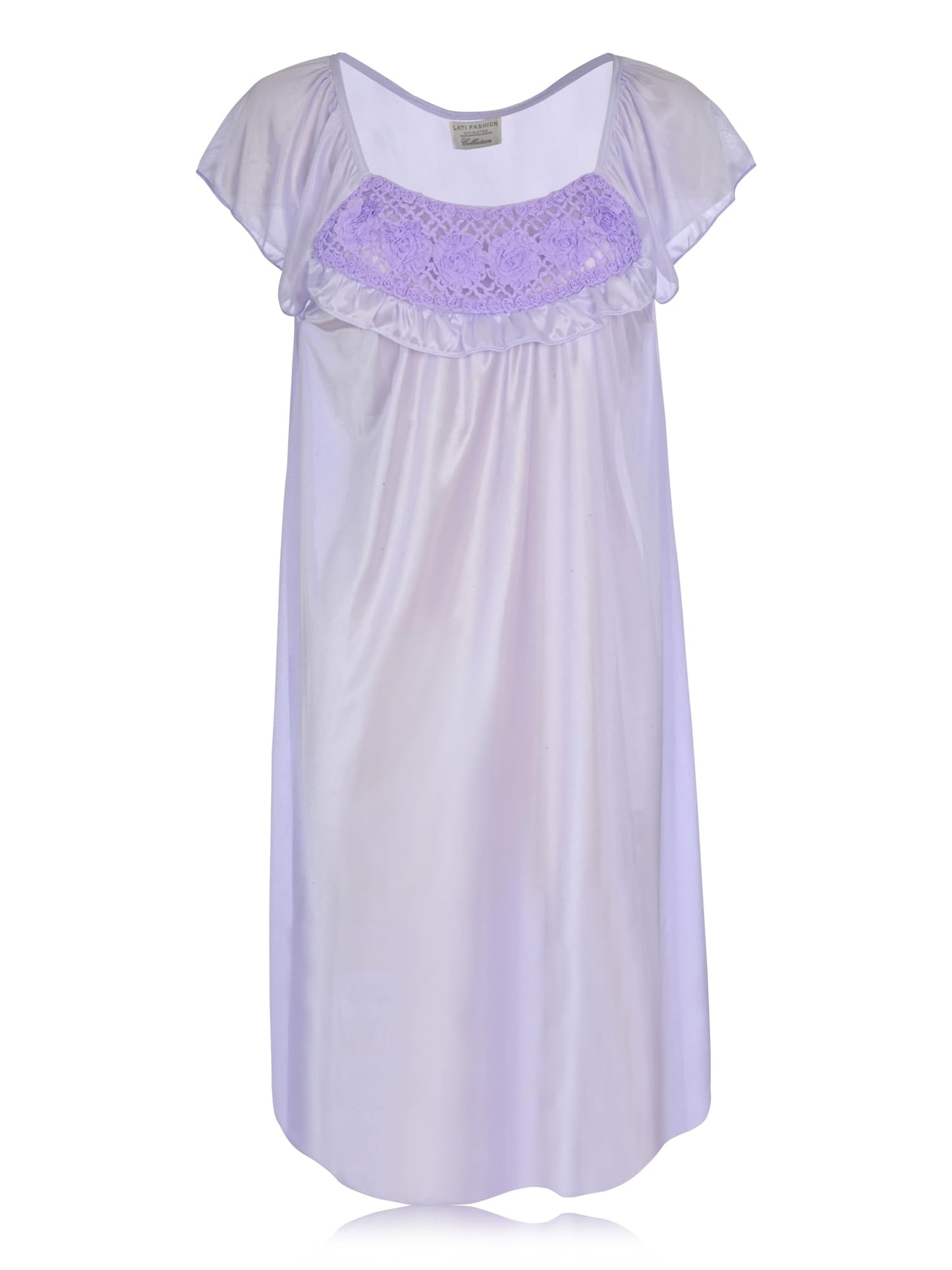 JEFFRICO Womens Short Sleeve Nightgowns Sleepwear Soft Pajama Dress Nightshirts