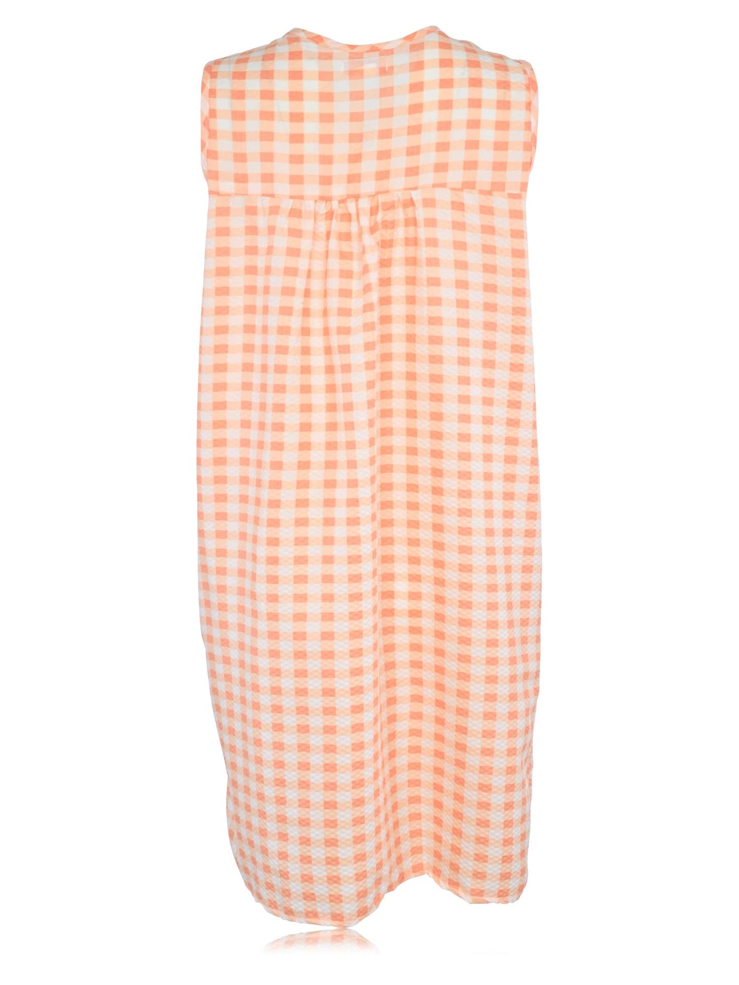 JEFFRICO House Dresses for Women with Pockets - Lightweight Breathable Sleeveless Muumuu & Nightgowns - Snap Front Housecoat and Dusters