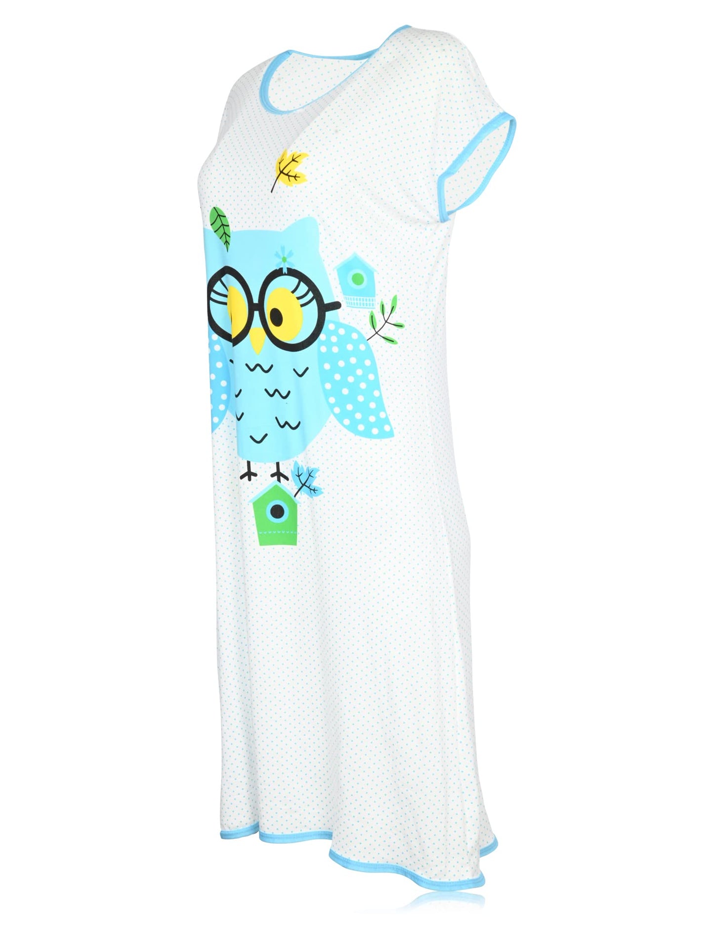 JEFFRICO Womens Nightgowns Sleepwear Soft Pajama Dress Nightshirts