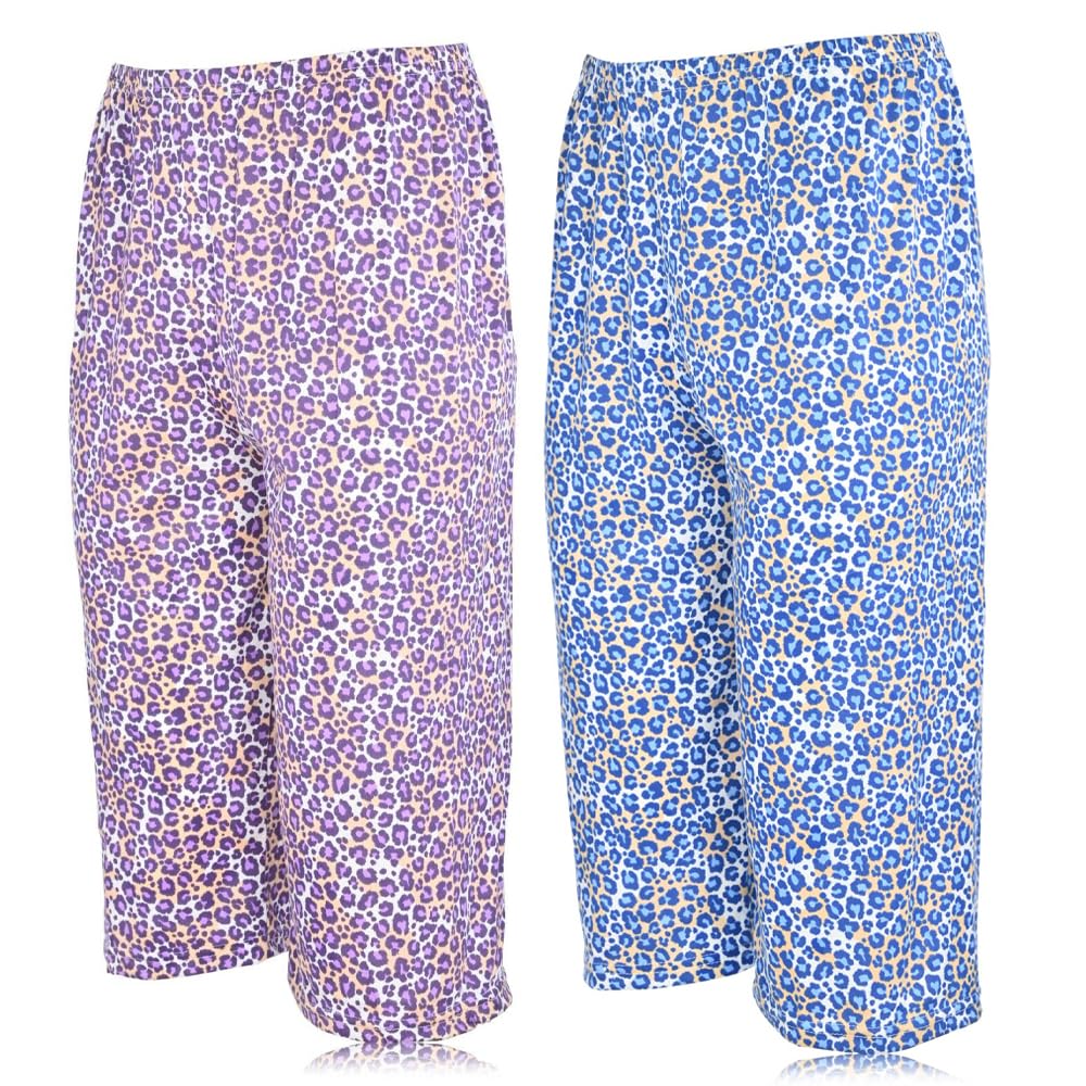 JEFFRICO Pajamas For Women 2 Pack Capri Set Sleepwear Soft Pajamas Short Sleeve Pajamas Sleepshirt With Capri Pants