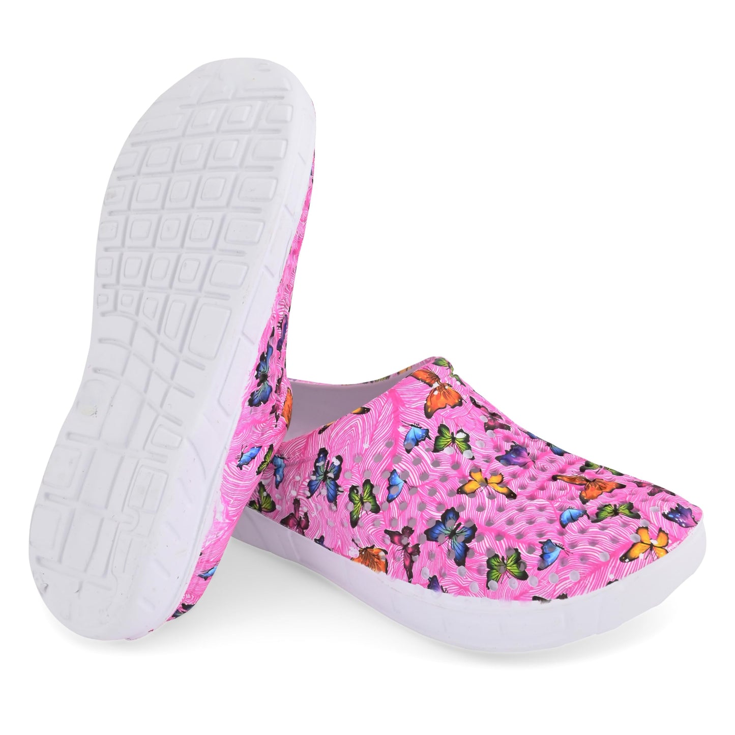 JEFFRICO Womens Clogs Breathable Lightweight Slip On Clogs Comfort Garden Shoes