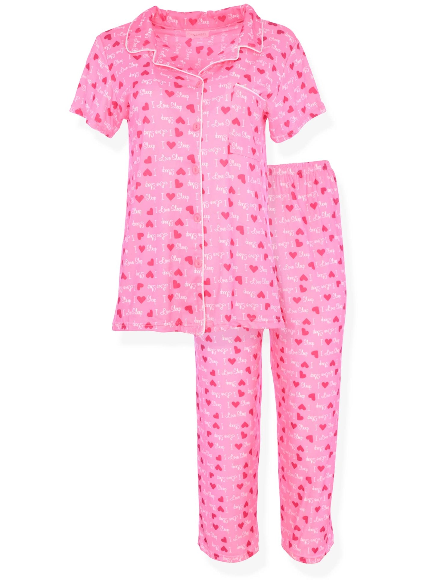 JEFFRICO Womens Pajamas For Women Ankle Length Pajamas Set Sleepwear Soft Pajamas