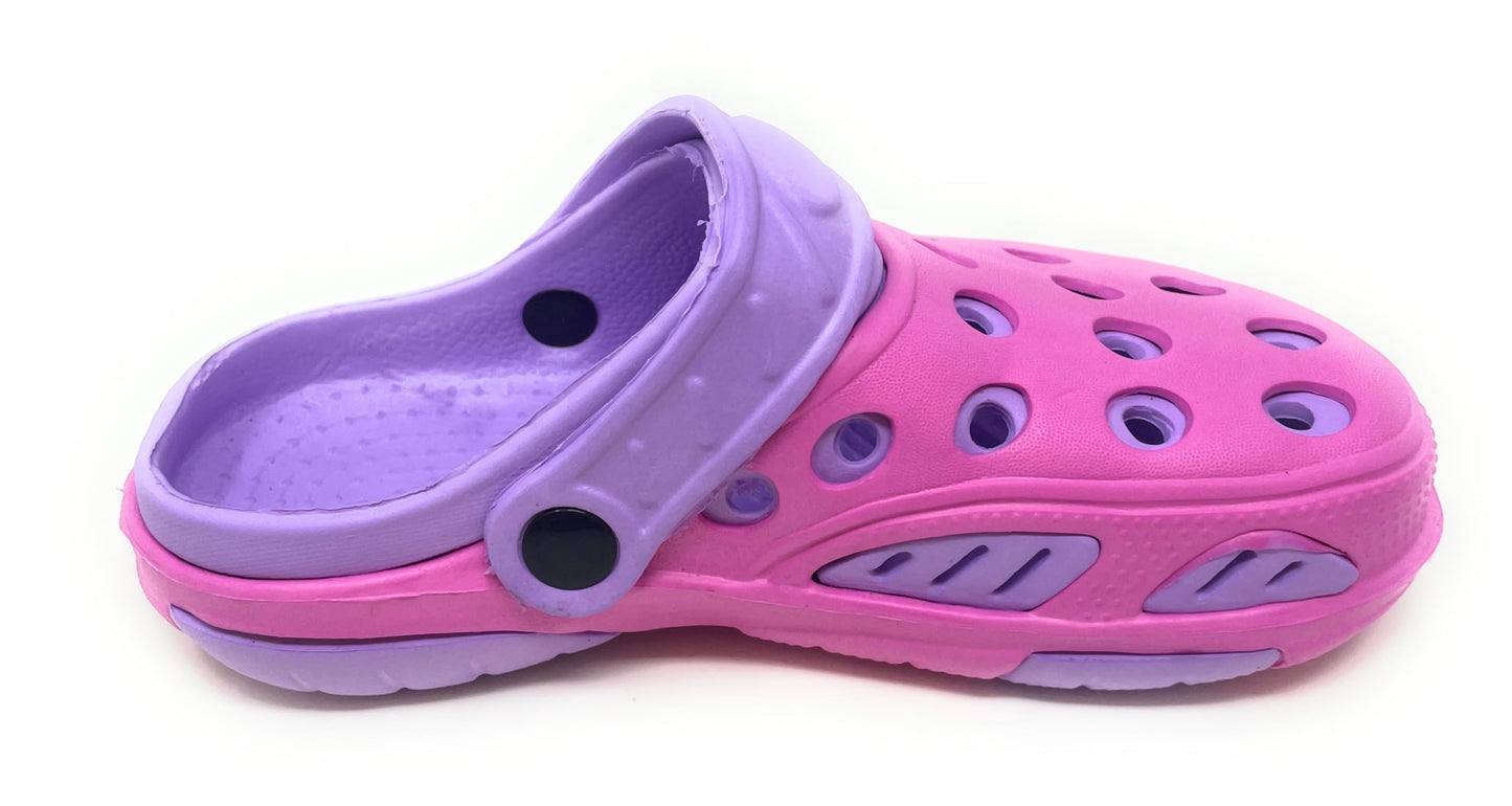 JEFFRICO Breathable Clogs for Kids Girls Garden Shoes Swim Beach Comfort Clog