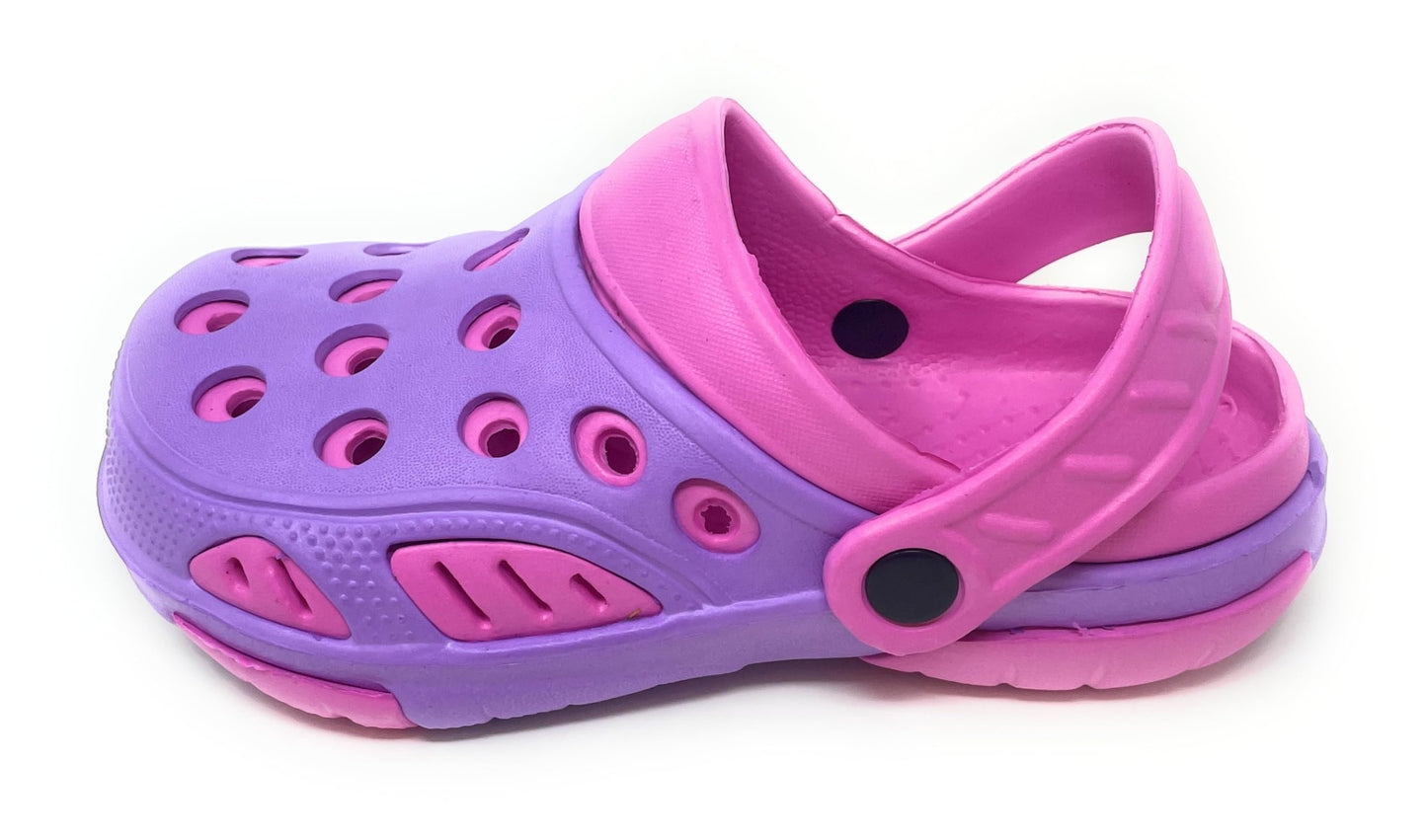 JEFFRICO Breathable Clogs for Kids Girls Garden Shoes Swim Beach Comfort Clog