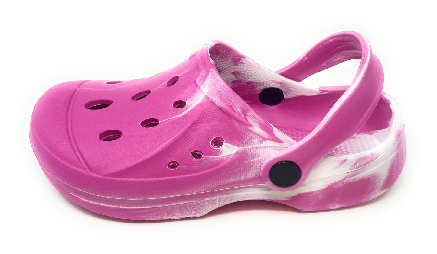 JEFFRICO Breathable Clogs for Kids Girls Garden Shoes Swim Beach Comfort Clog