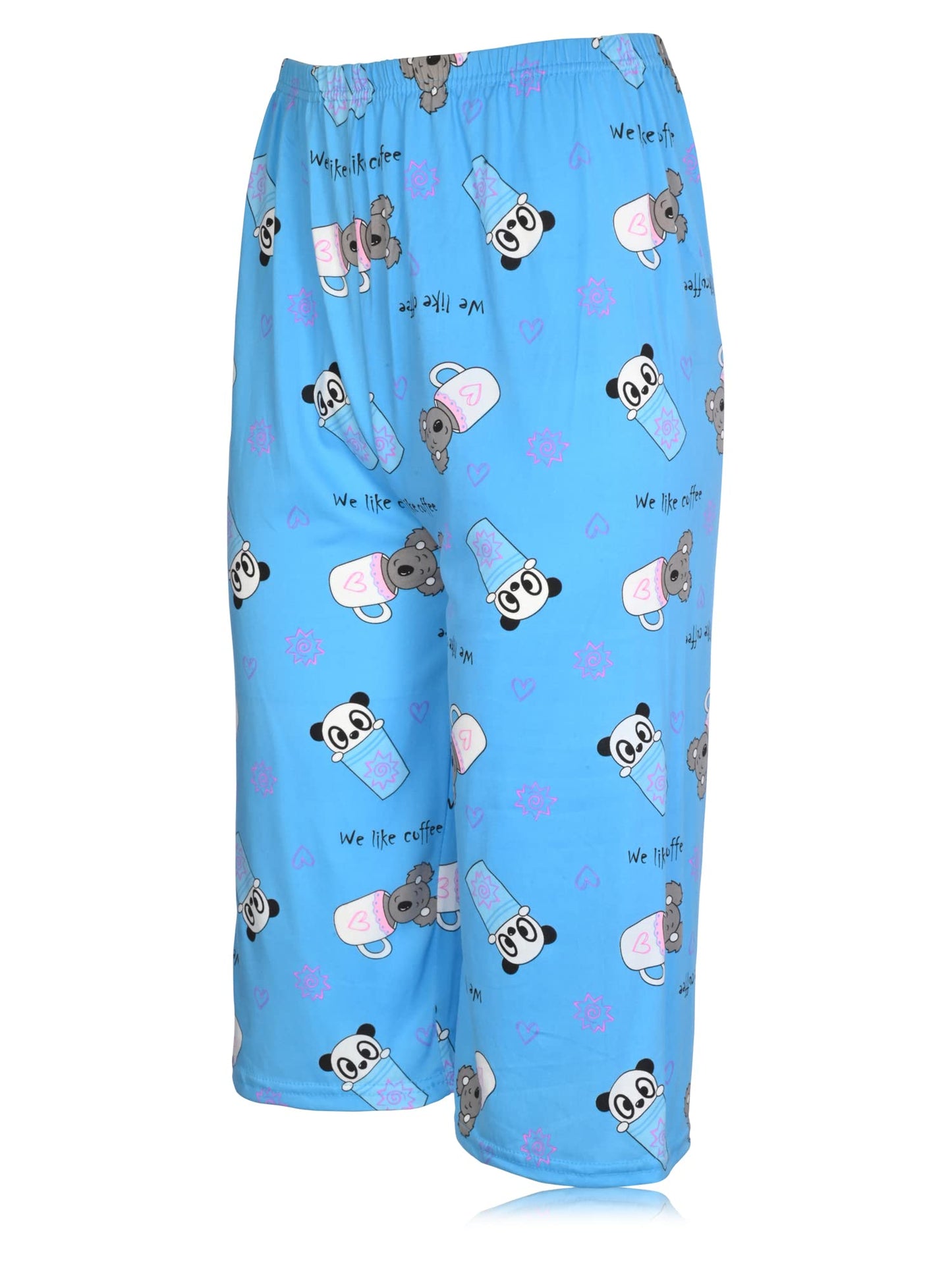 JEFFRICO Womens Pajamas For Women Capri Set Sleepwear Soft Pajamas