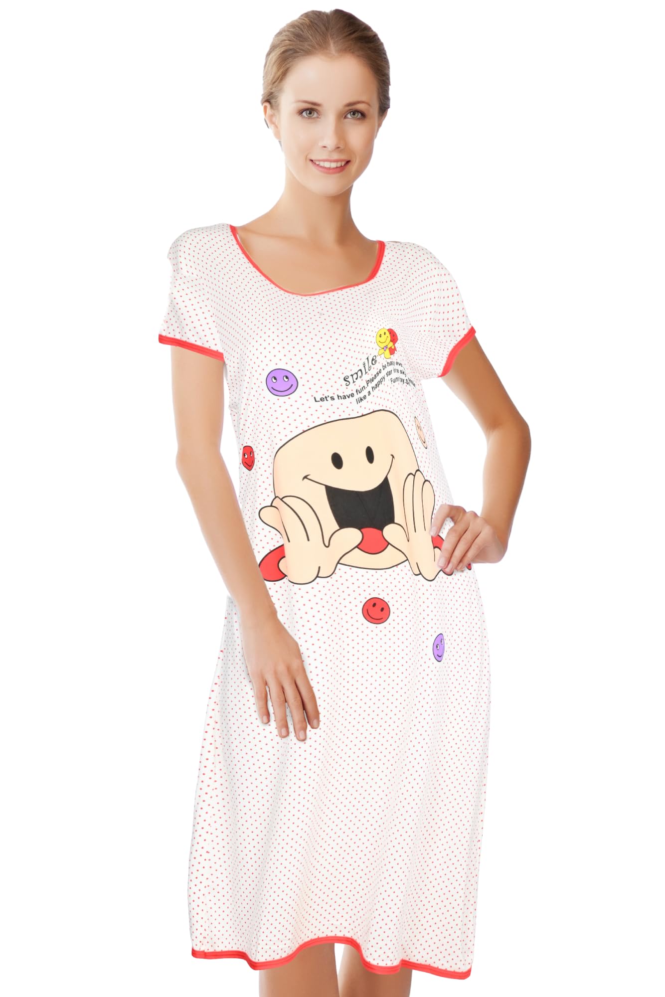 JEFFRICO Womens Nightgowns Sleepwear Soft Pajama Dress Nightshirts