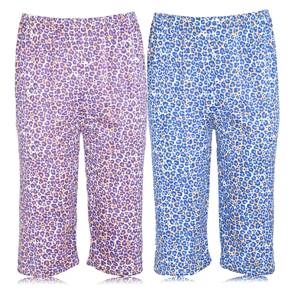JEFFRICO Pajamas For Women 2 Pack Capri Set Sleepwear Soft Pajamas Short Sleeve Pajamas Sleepshirt With Capri Pants