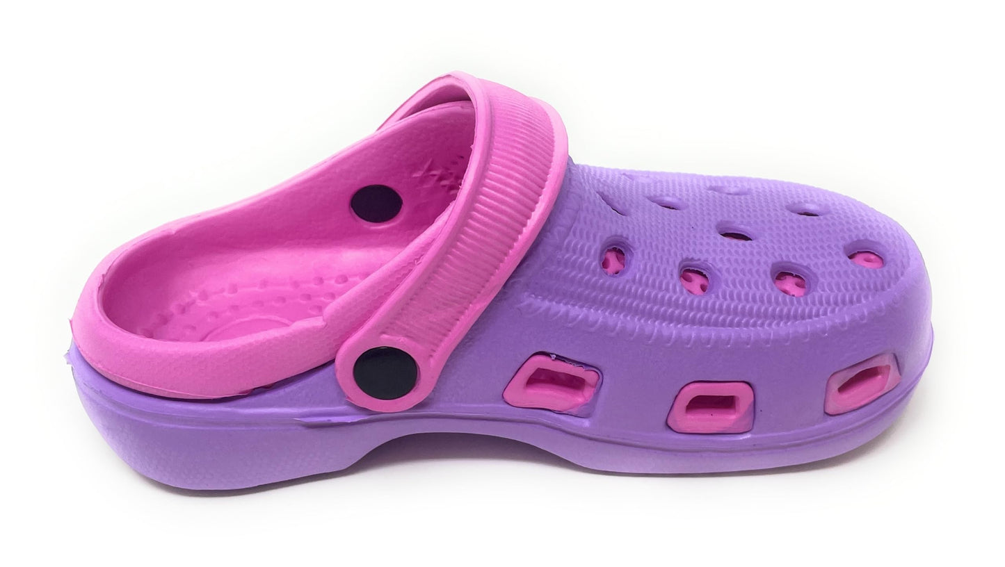 JEFFRICO Breathable Clogs for Kids Girls Garden Shoes Swim Beach Comfort Clog