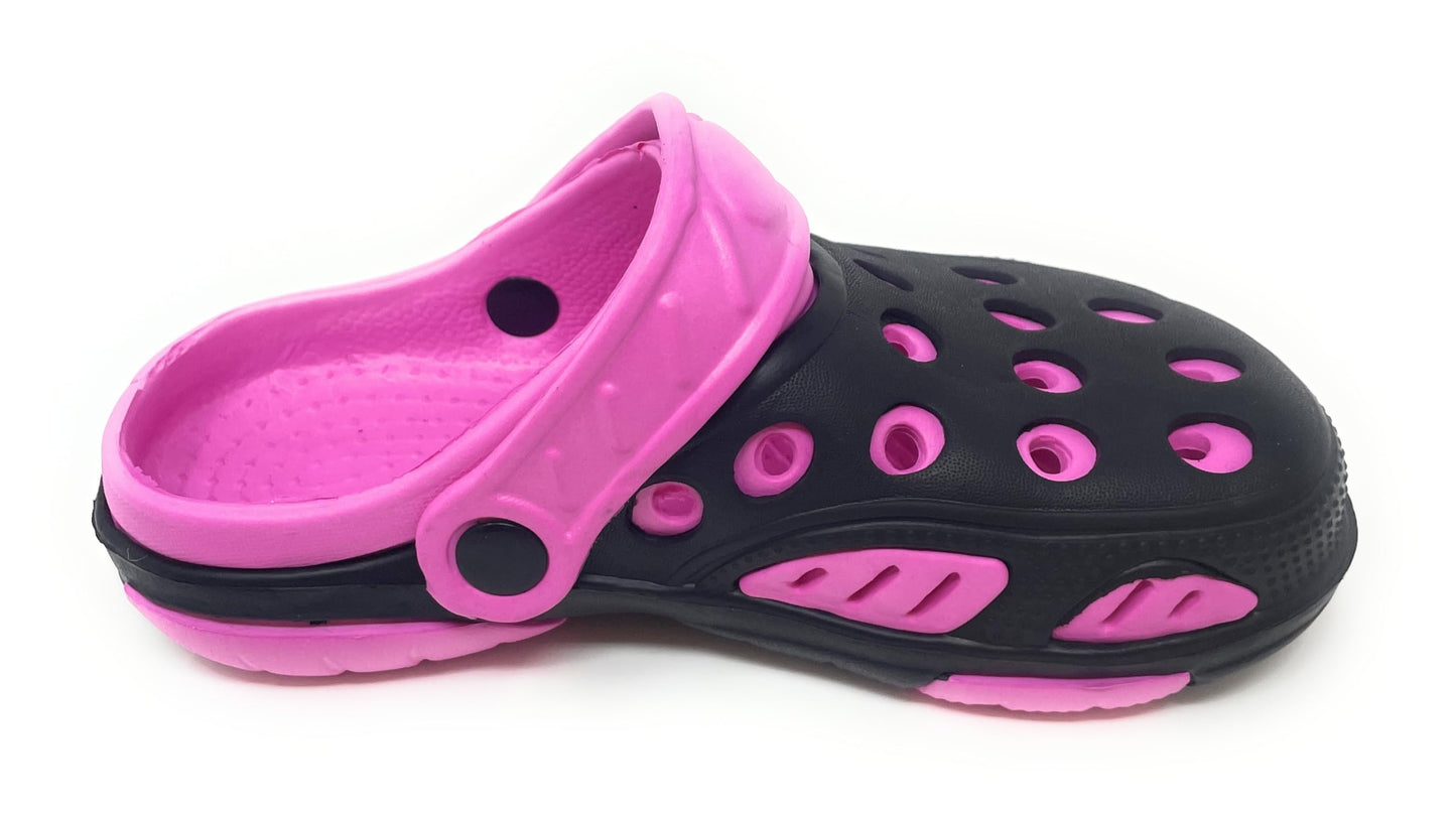 JEFFRICO Breathable Clogs for Kids Girls Garden Shoes Swim Beach Comfort Clog