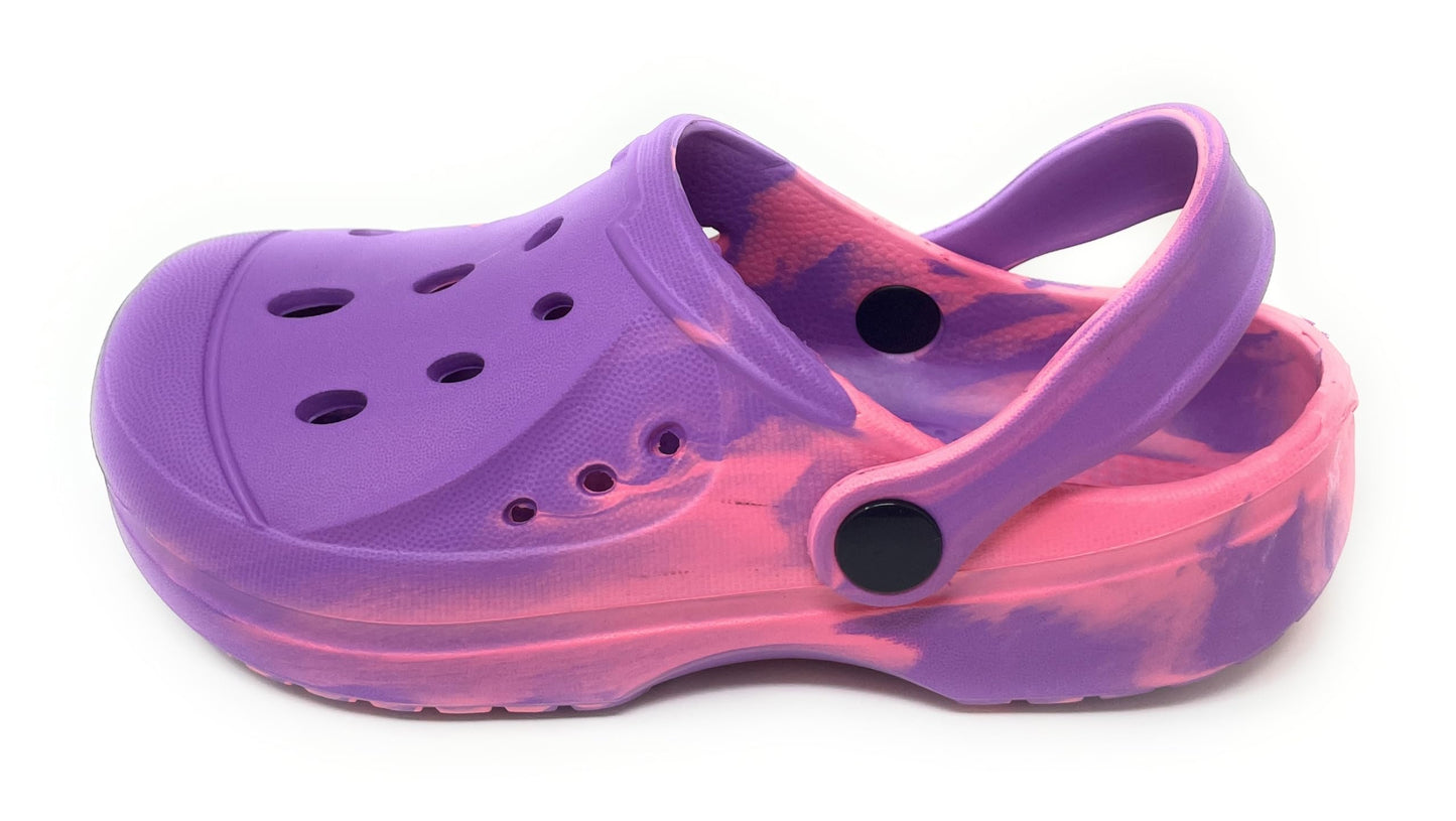 JEFFRICO Breathable Clogs for Kids Girls Garden Shoes Swim Beach Comfort Clog