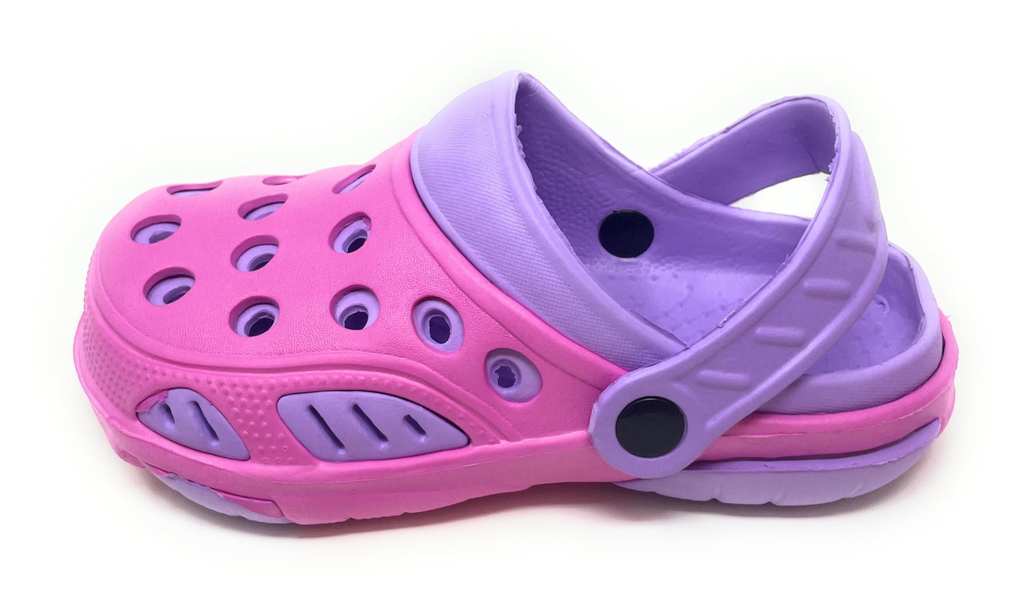 JEFFRICO Breathable Clogs for Kids Girls Garden Shoes Swim Beach Comfort Clog