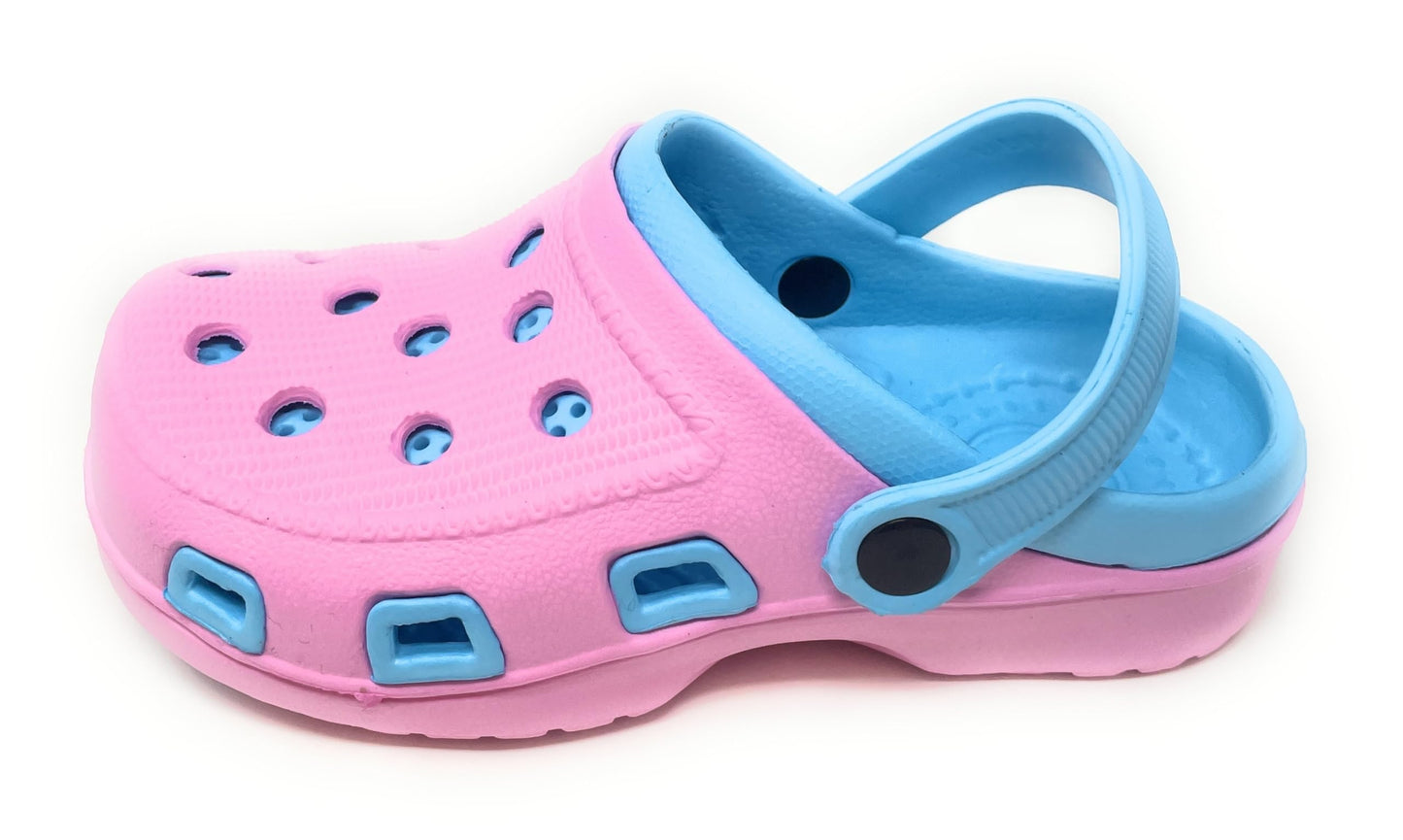 JEFFRICO Breathable Clogs for Kids Girls Garden Shoes Swim Beach Comfort Clog