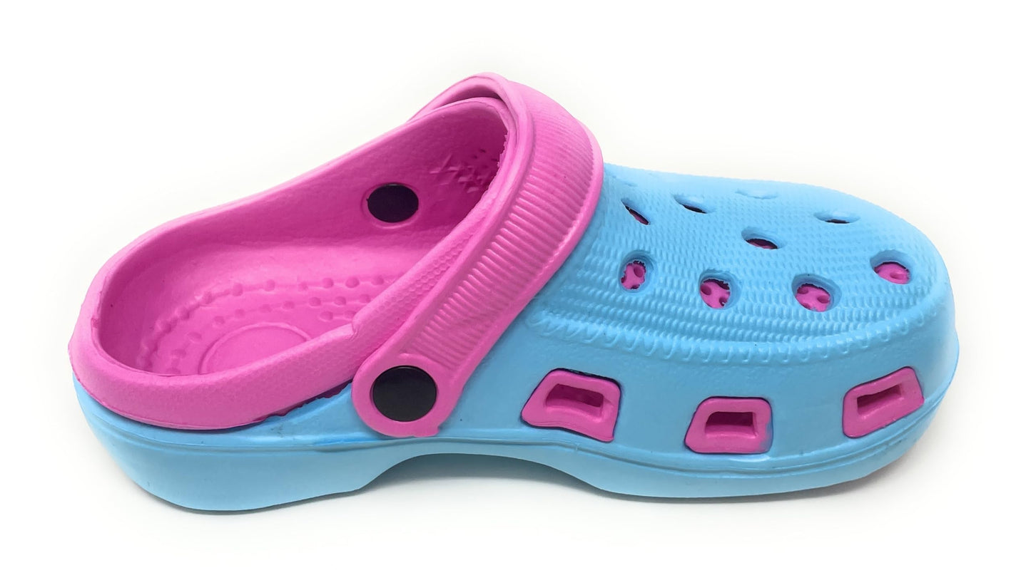 JEFFRICO Breathable Clogs for Kids Girls Garden Shoes Swim Beach Comfort Clog