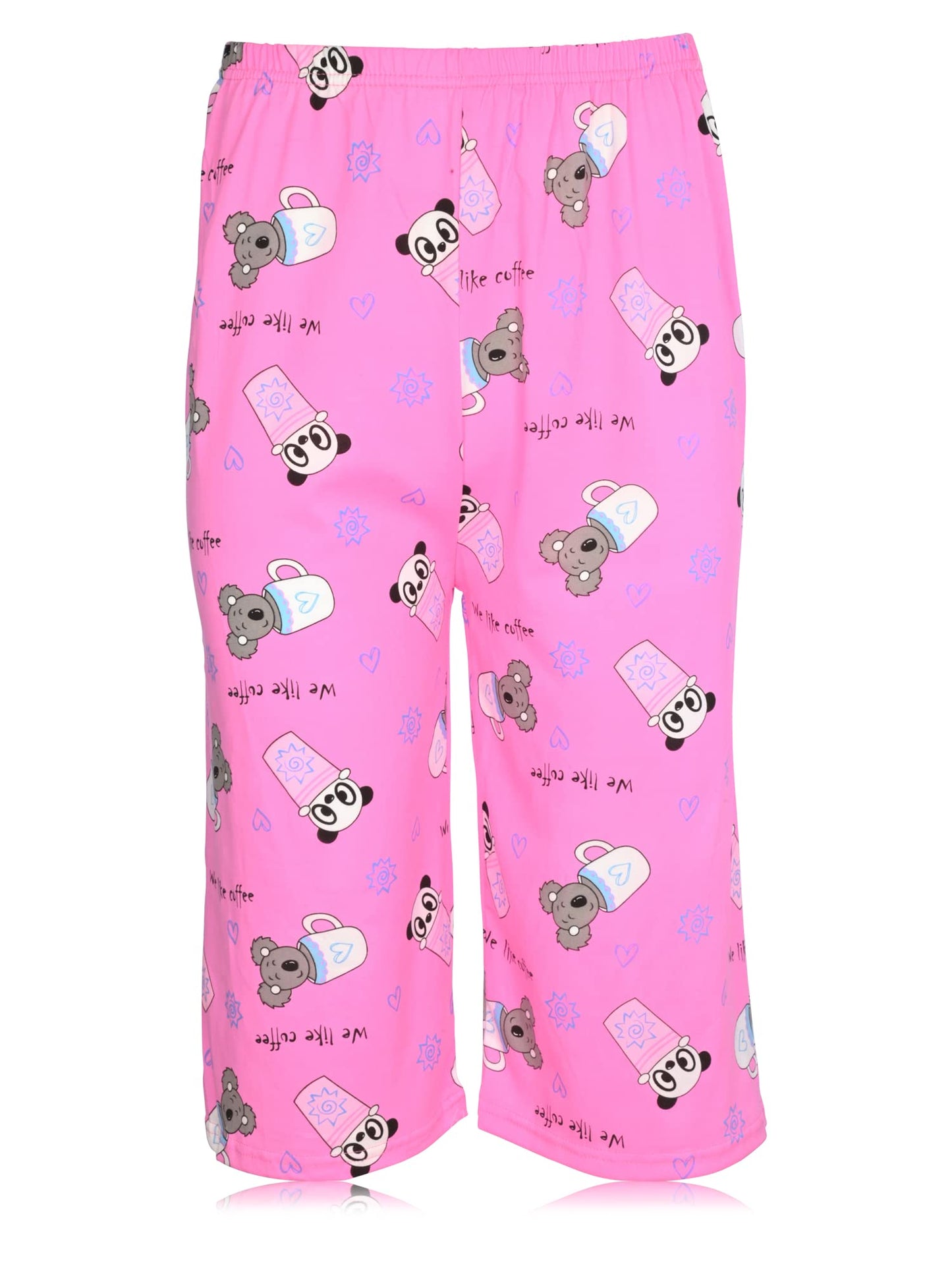 JEFFRICO Womens Pajamas For Women Capri Set Sleepwear Soft Pajamas