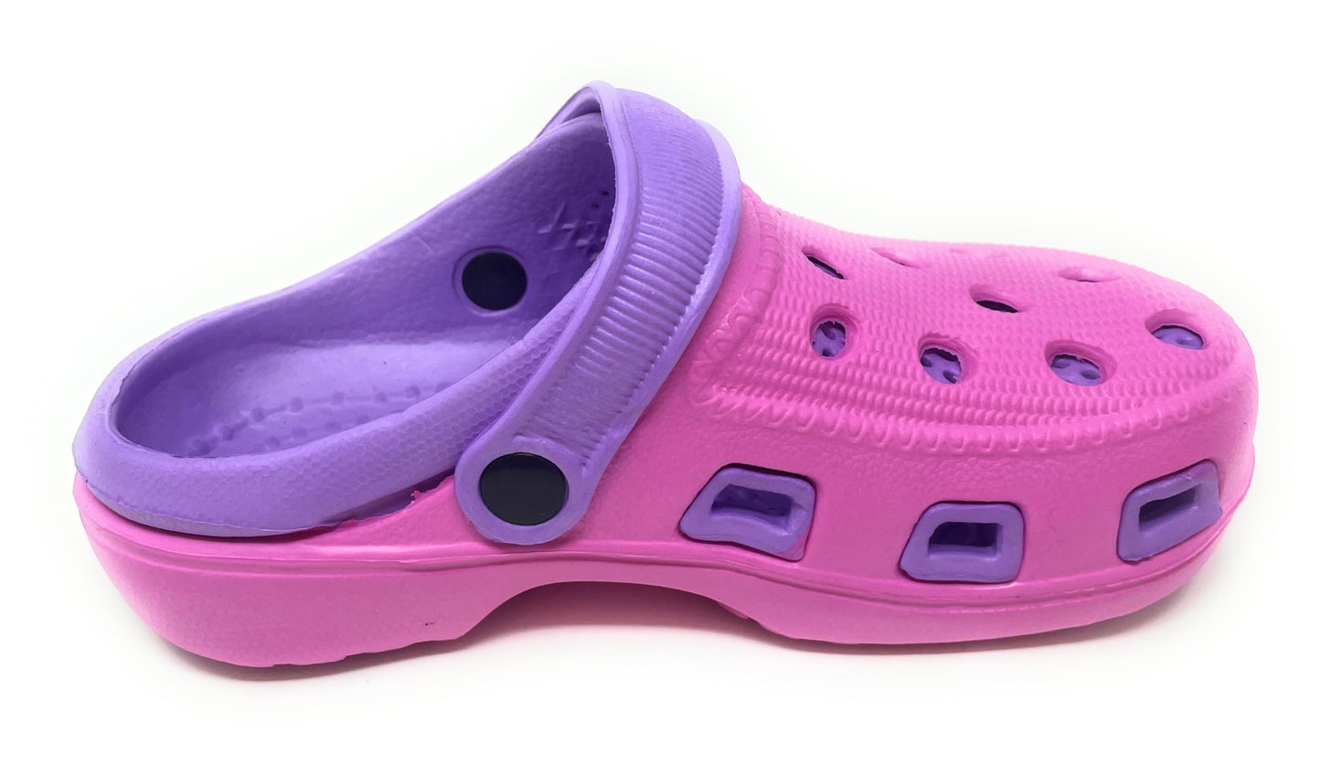JEFFRICO Breathable Clogs for Kids Girls Garden Shoes Swim Beach Comfort Clog