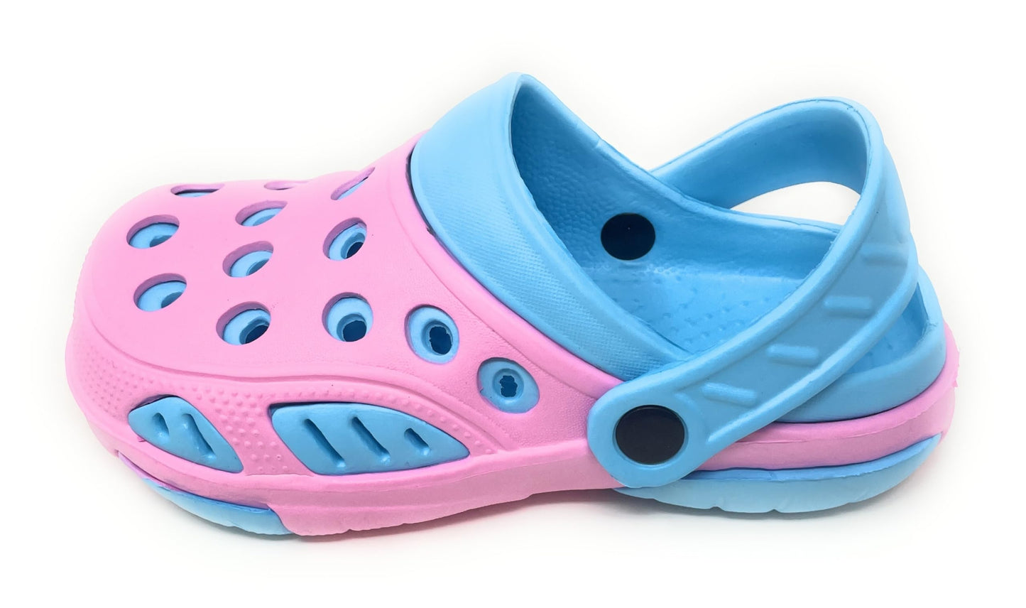 JEFFRICO Breathable Clogs for Kids Girls Garden Shoes Swim Beach Comfort Clog