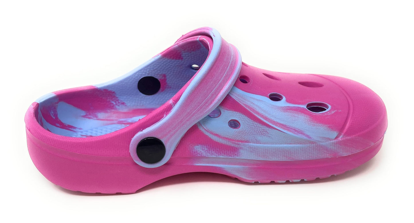JEFFRICO Breathable Clogs for Kids Girls Garden Shoes Swim Beach Comfort Clog
