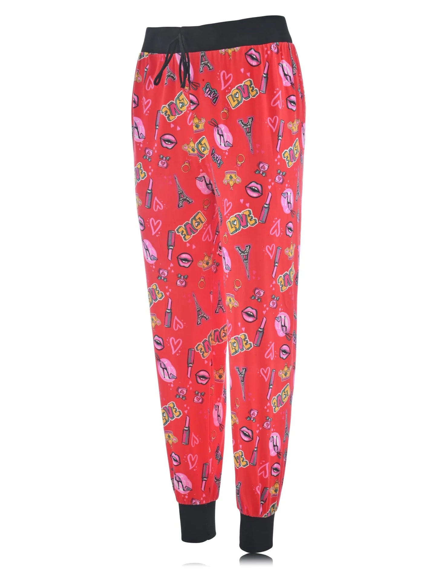 JEFFRICO Pajama Pants For Women Soft Comfy Drawstring Jogger Pajama Pants Sleepwear