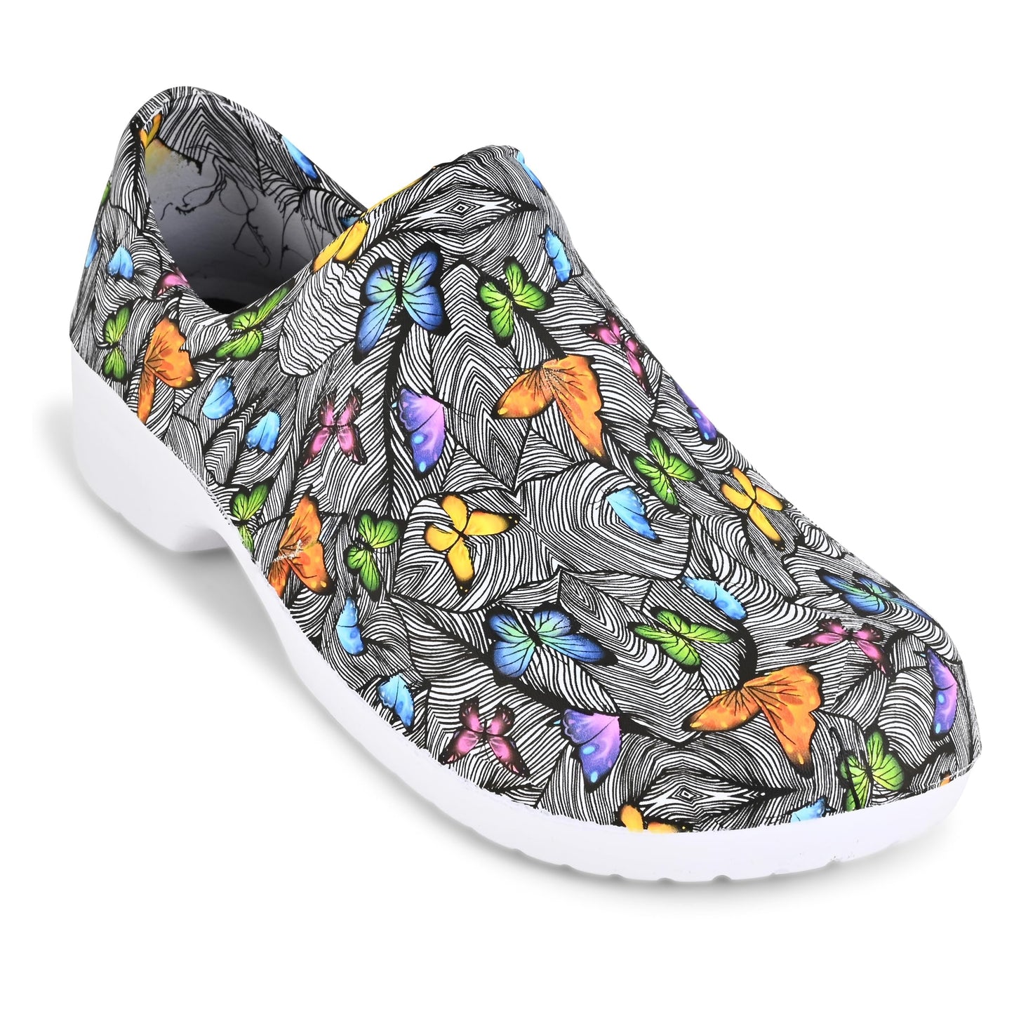 JEFFRICO Womens Clogs Breathable Lightweight Slip On Clogs Comfort Garden Shoes