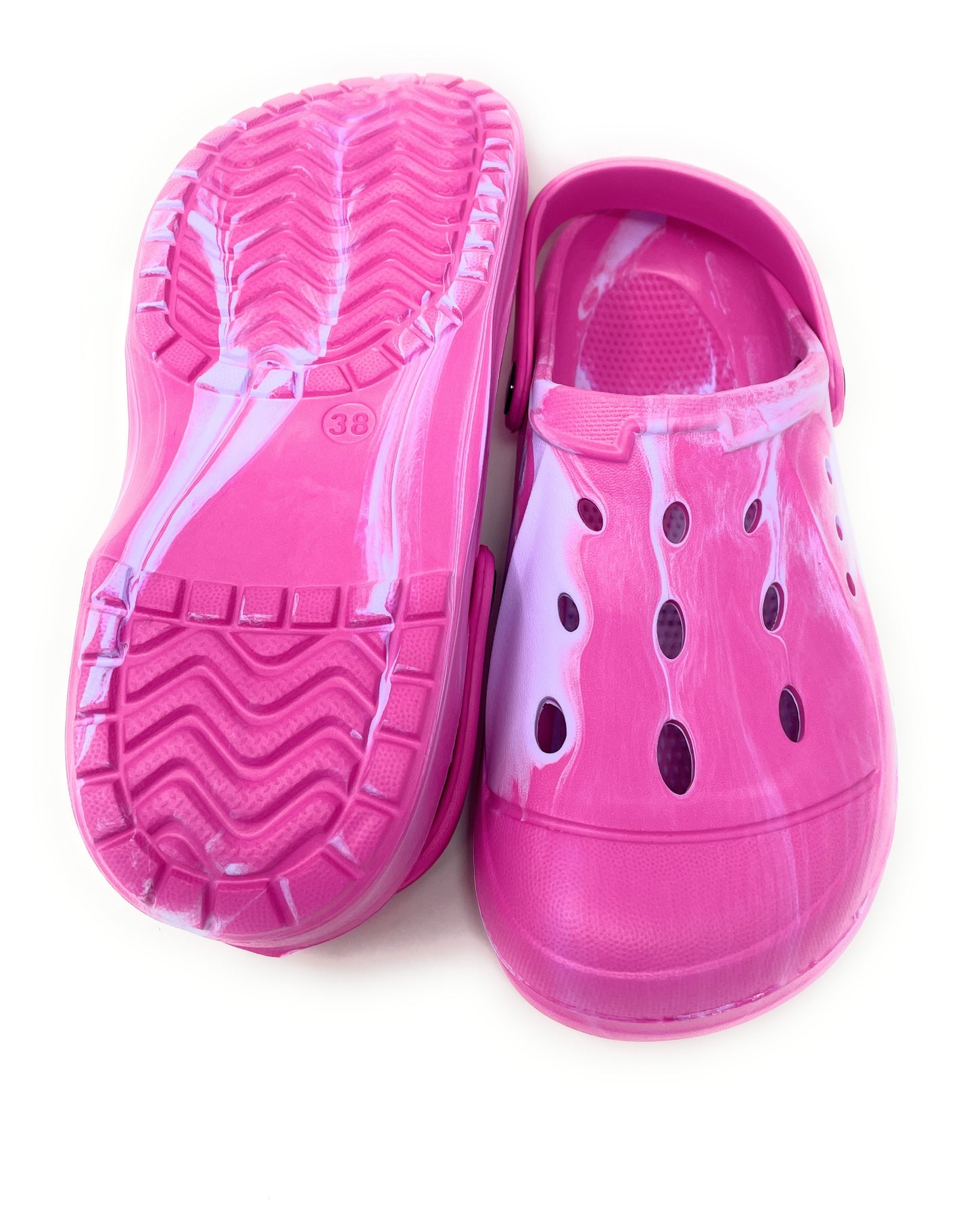 JEFFRICO Womens Clogs Breathable Lightweight Slip On Clogs Comfort Garden Shoes Cow