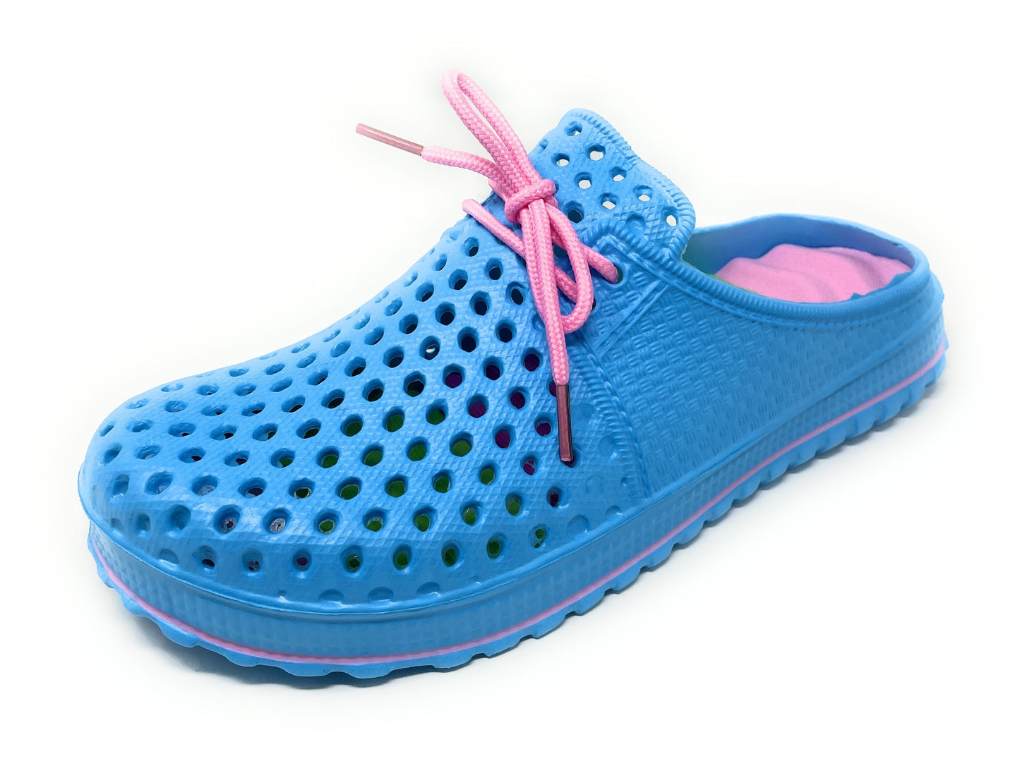 JEFFRICO Womens Clogs Breathable Lightweight Slip On Clogs Comfort Garden Shoes Lace