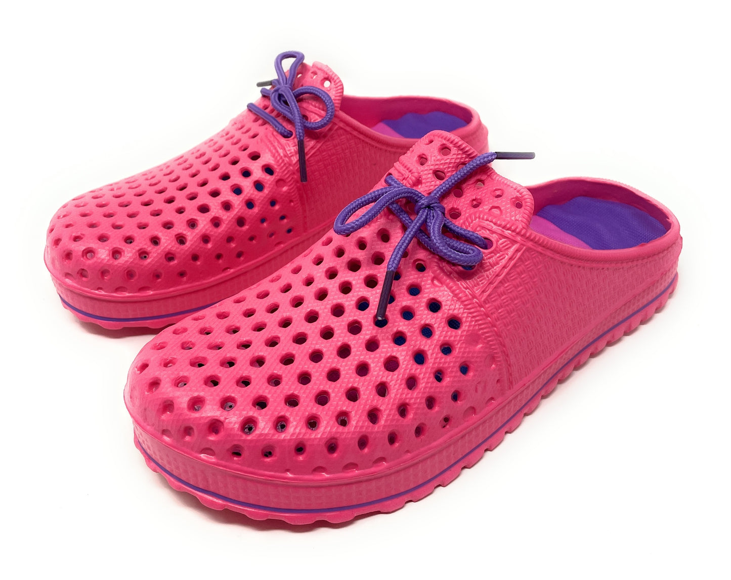 JEFFRICO Womens Clogs Breathable Lightweight Slip On Clogs Comfort Garden Shoes Lace