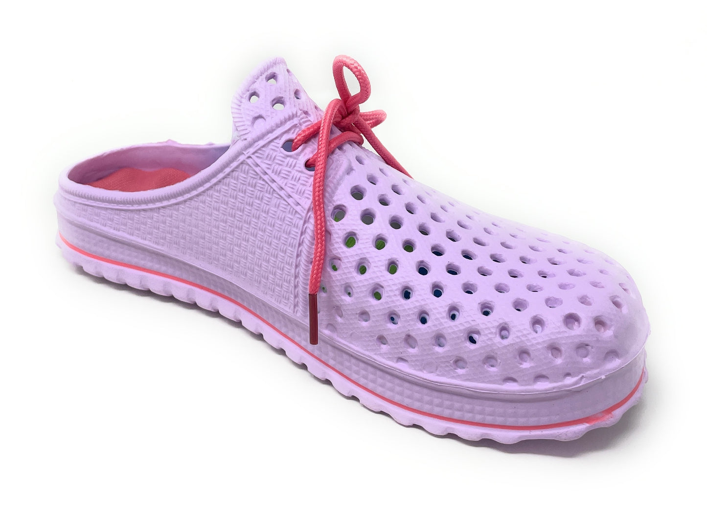 JEFFRICO Womens Clogs Breathable Lightweight Slip On Clogs Comfort Garden Shoes Lace