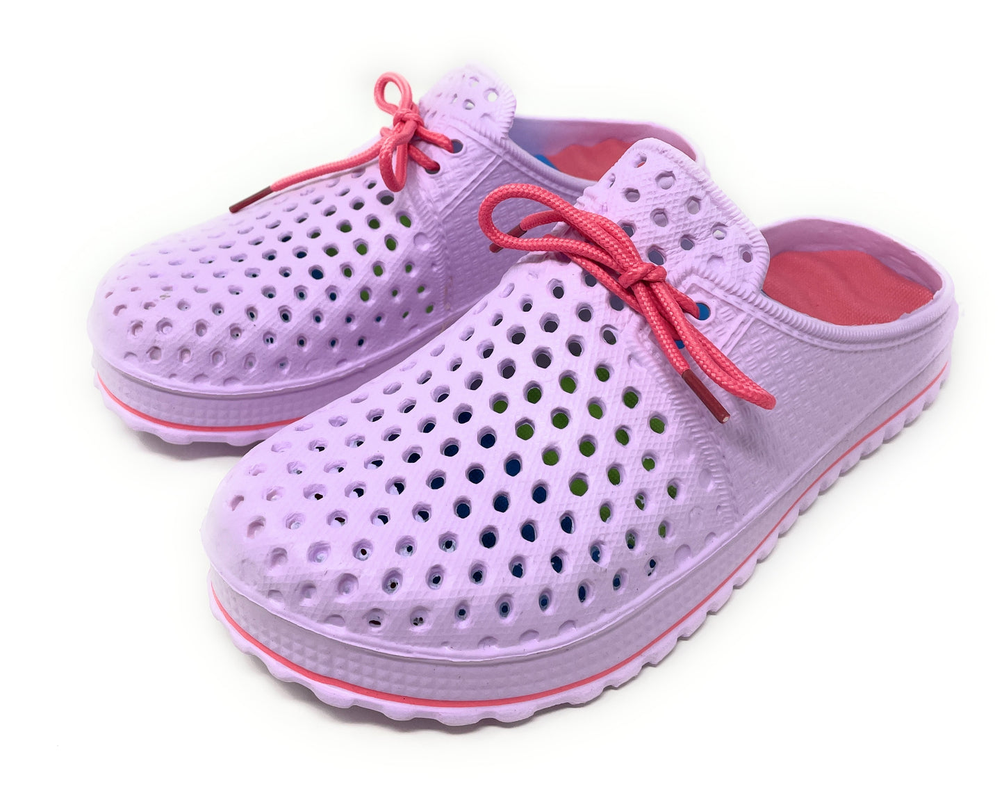 JEFFRICO Womens Clogs Breathable Lightweight Slip On Clogs Comfort Garden Shoes Lace