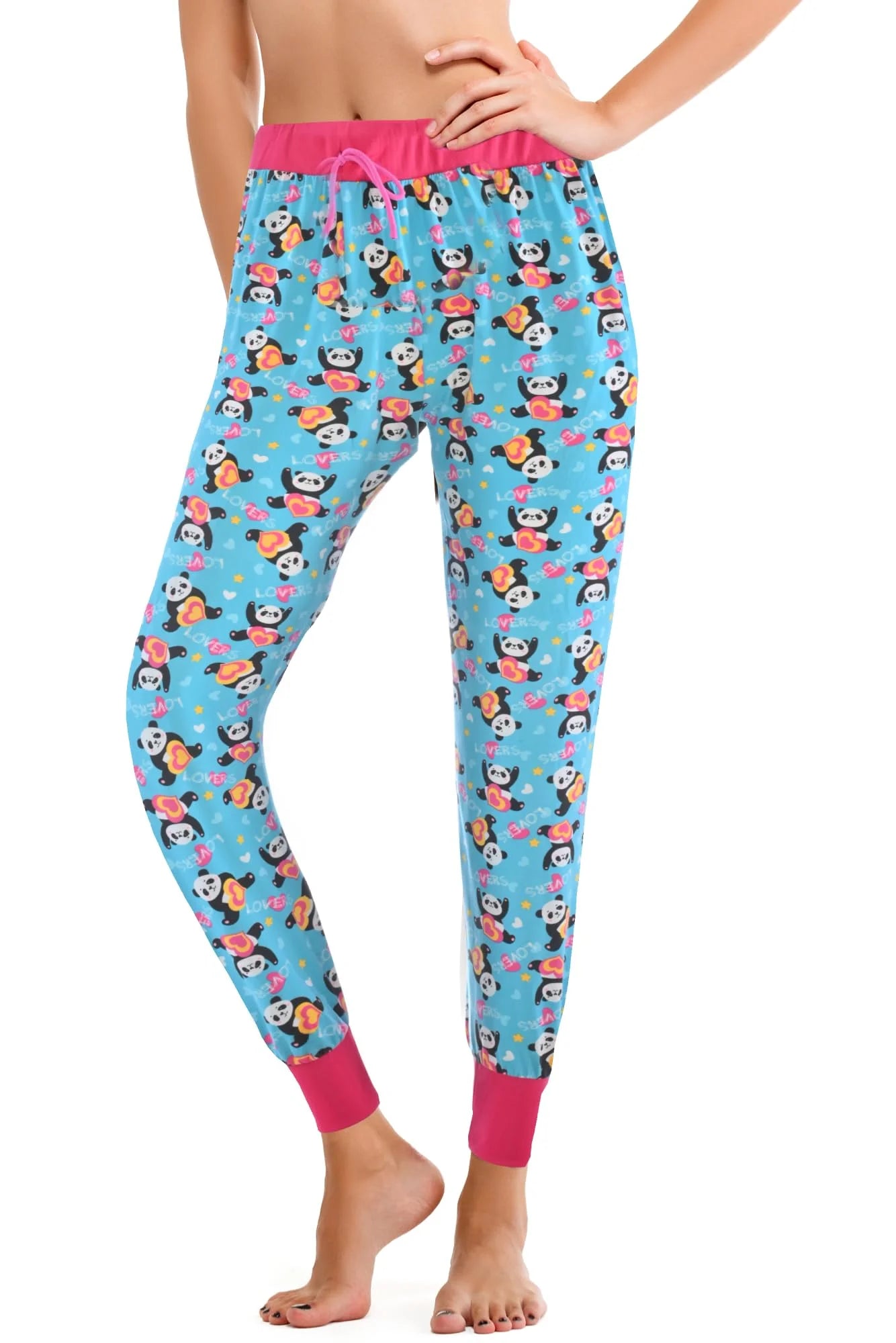JEFFRICO Pajama Pants For Women Soft Comfy Drawstring Jogger Pajama Pants Sleepwear
