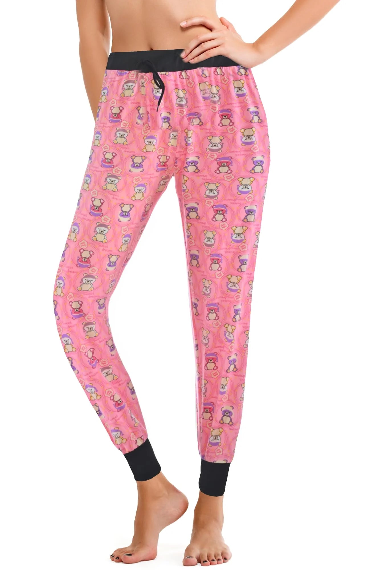 JEFFRICO Pajama Pants For Women Soft Comfy Drawstring Jogger Pajama Pants Sleepwear