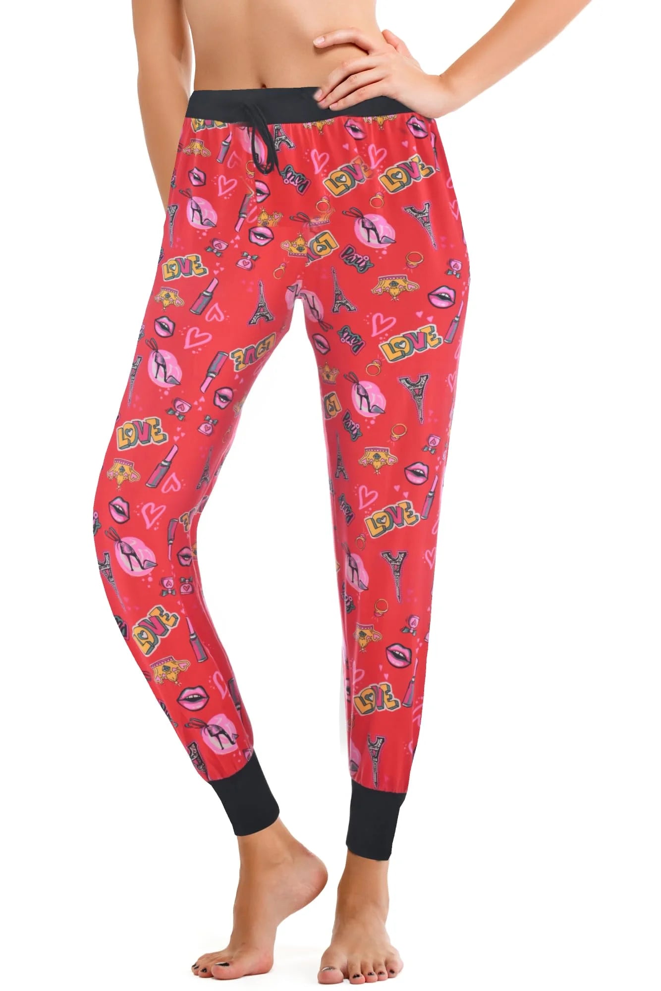 JEFFRICO Pajama Pants For Women Soft Comfy Drawstring Jogger Pajama Pants Sleepwear