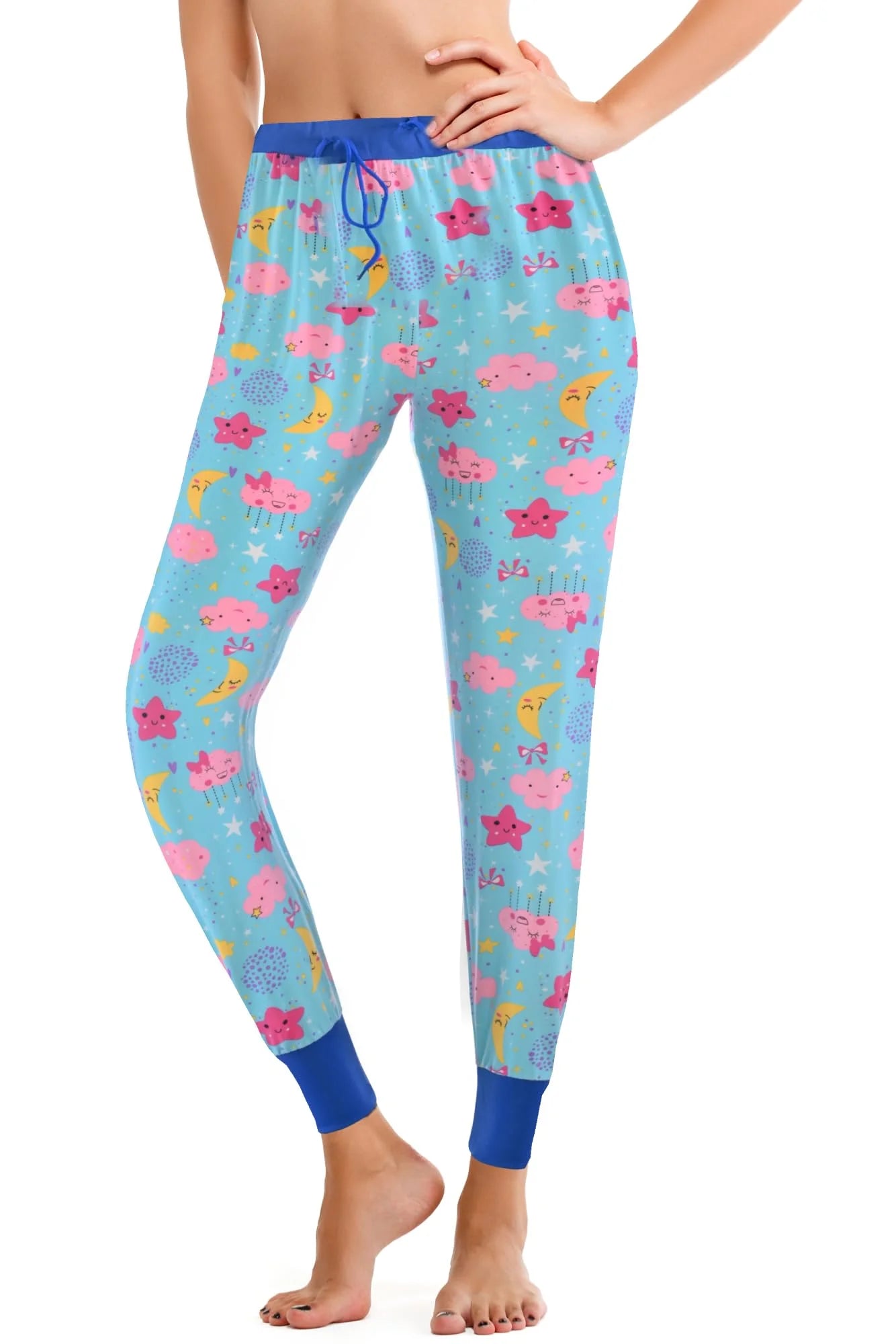 JEFFRICO Pajama Pants For Women Soft Comfy Drawstring Jogger Pajama Pants Sleepwear