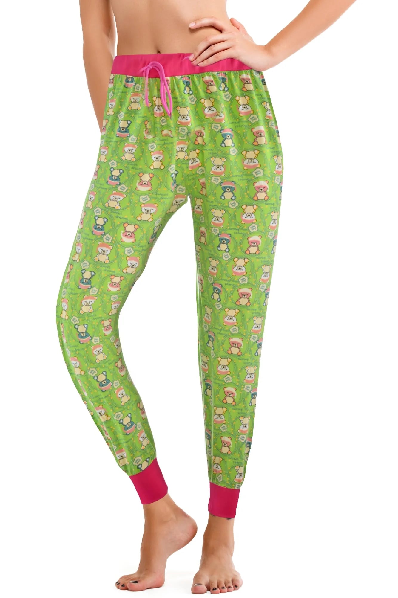 JEFFRICO Pajama Pants For Women Soft Comfy Drawstring Jogger Pajama Pants Sleepwear