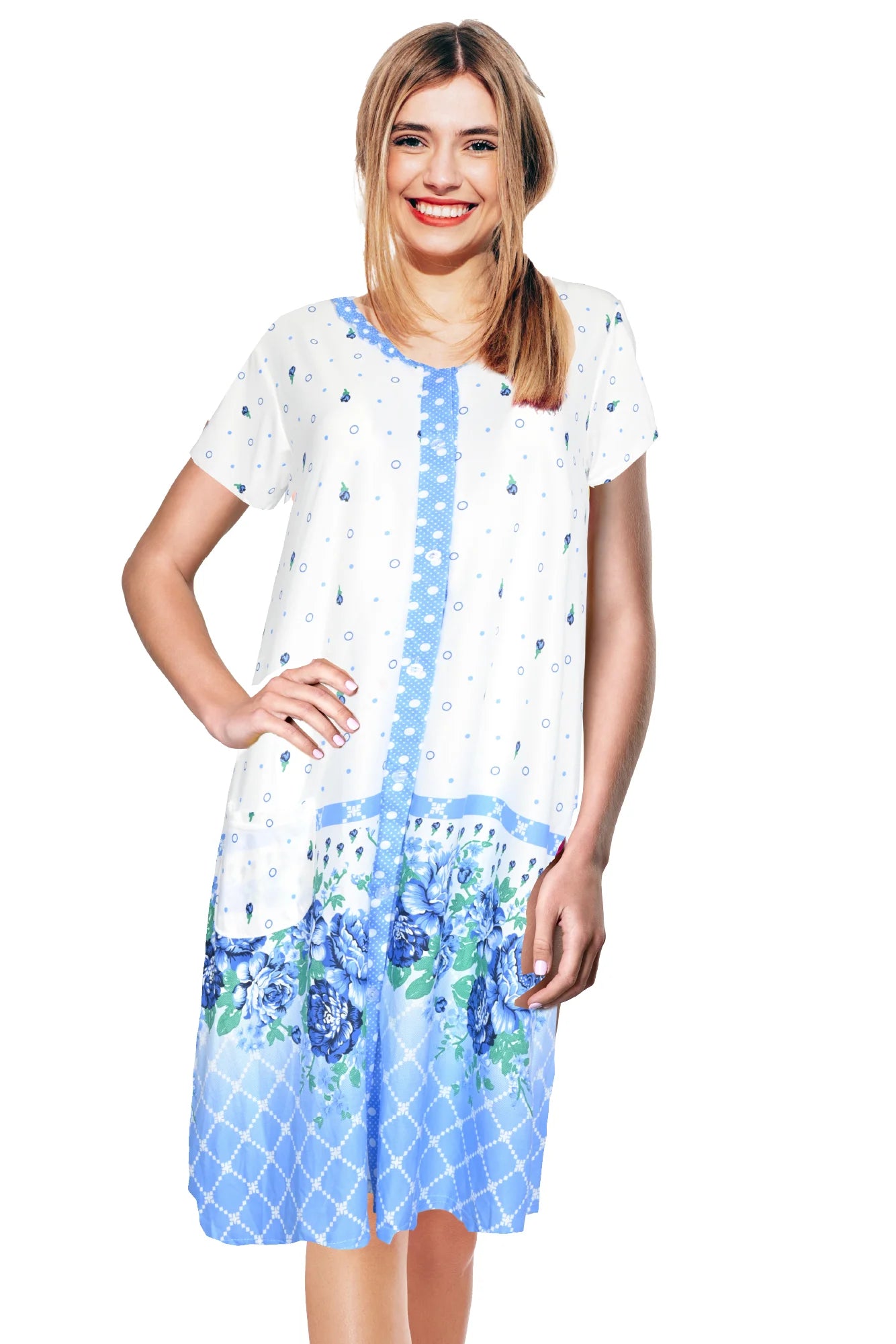 JEFFRICO Womens Nightgowns Sleepwear Soft Pajama Dress Nightshirts
