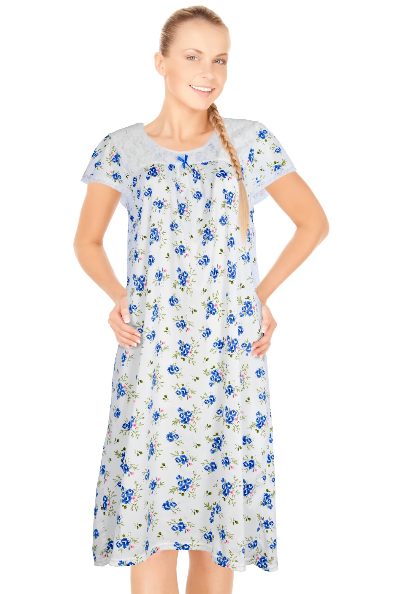 JEFFRICO Womens Nightgowns Sleepwear Soft Pajama Dress Nightshirts