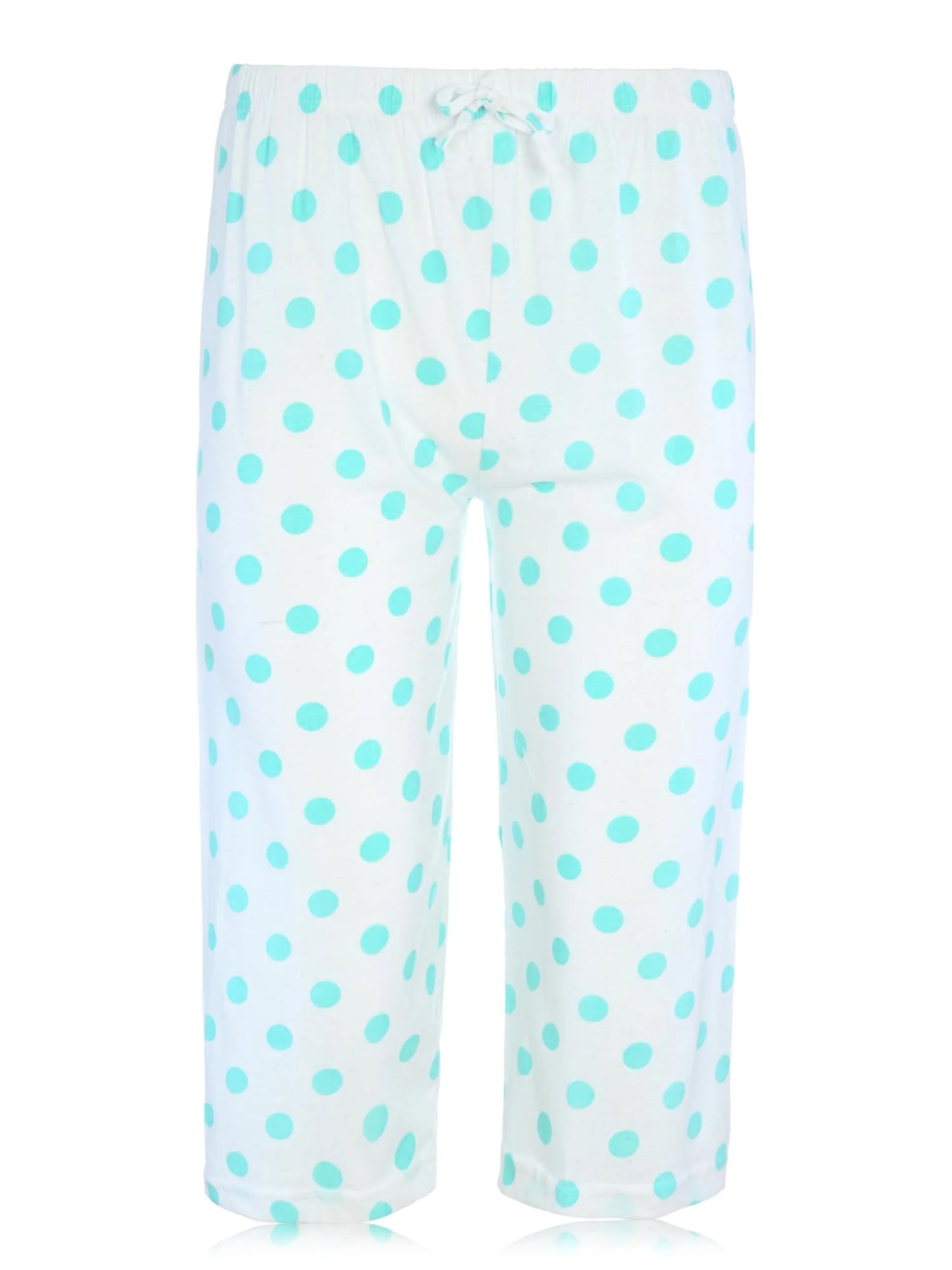 JEFFRICO Pajamas For Women Capri Set Sleepwear Soft Pajamas Short Sleeve Pajama Sleepshirt With Capri Pants