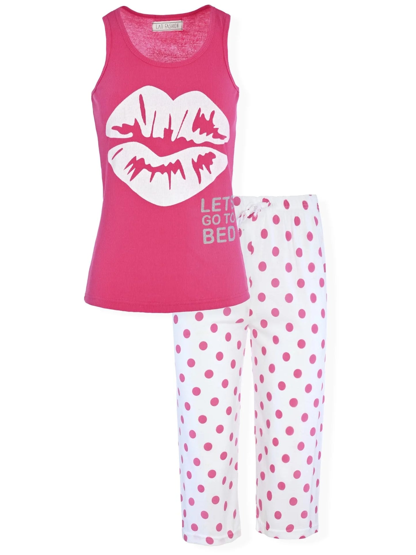 JEFFRICO Pajamas For Women Capri Set Sleepwear Soft Pajamas Short Sleeve Pajama Sleepshirt With Capri Pants