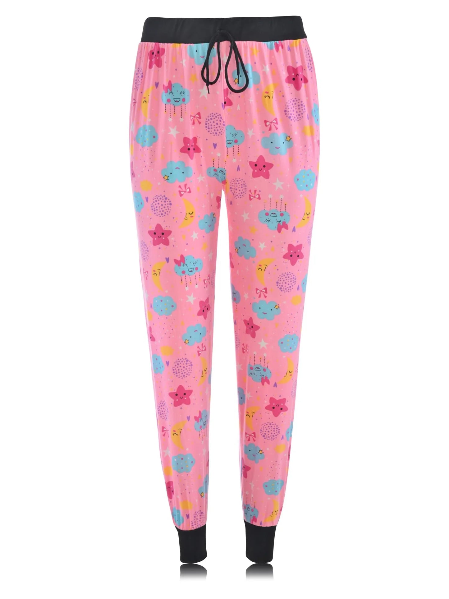 JEFFRICO Pajama Pants For Women Soft Comfy Drawstring Jogger Pajama Pants Sleepwear