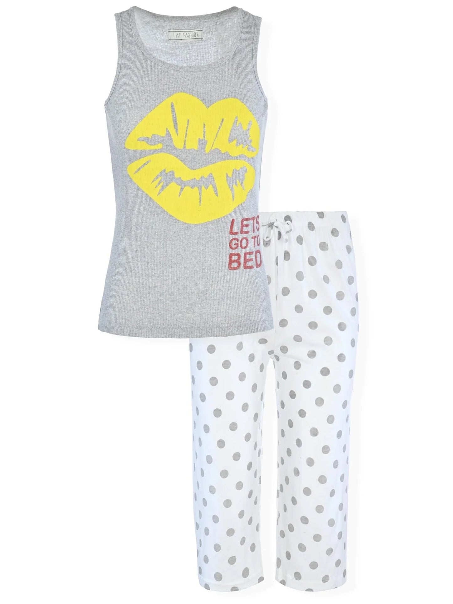 JEFFRICO Pajamas For Women Capri Set Sleepwear Soft Pajamas Short Sleeve Pajama Sleepshirt With Capri Pants