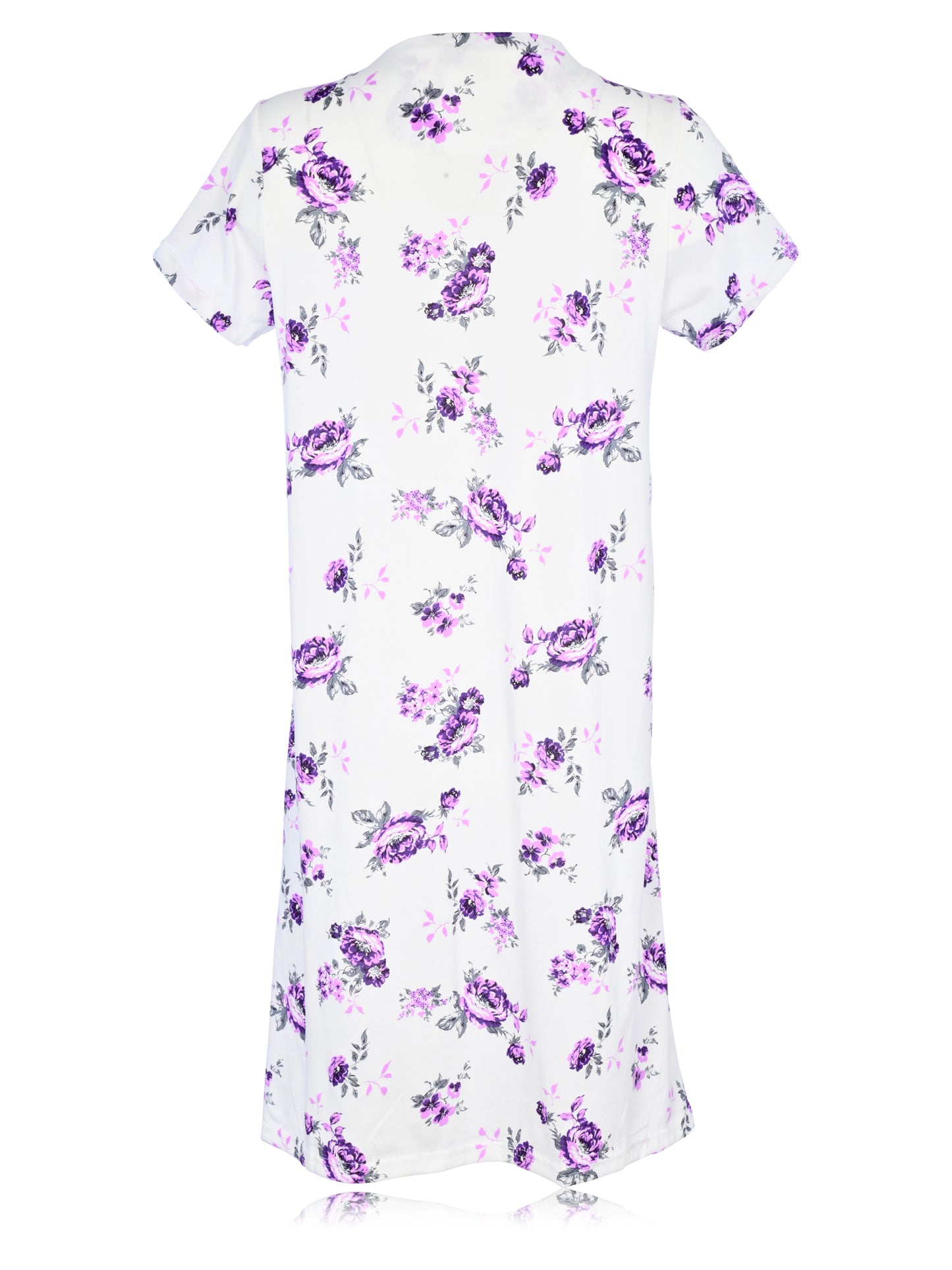 JEFFRICO Womens Nightgowns Short Sleeve Sleepwear Soft Pajama Dress Nightshirts