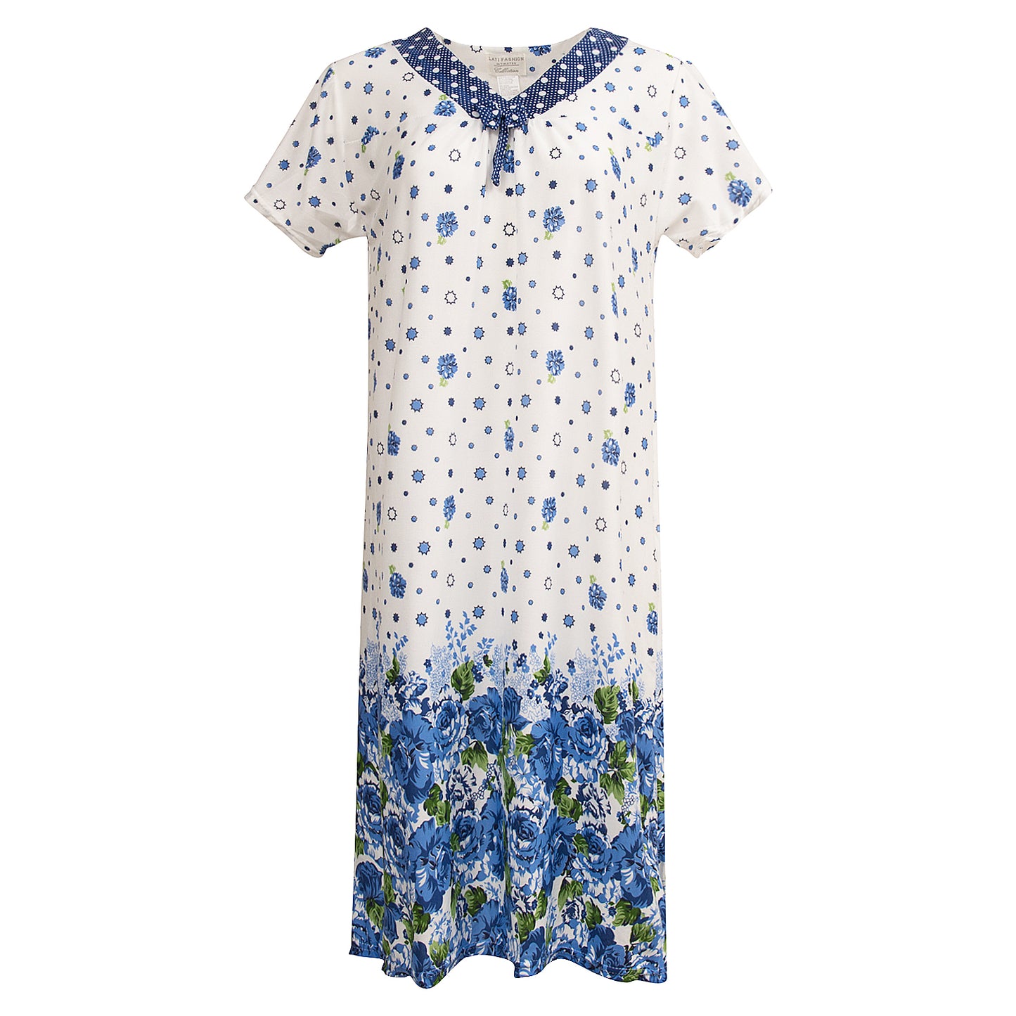 JEFFRICO Womens Nightgowns Short Sleeve Sleepwear Soft Pajama Dress Nightshirts
