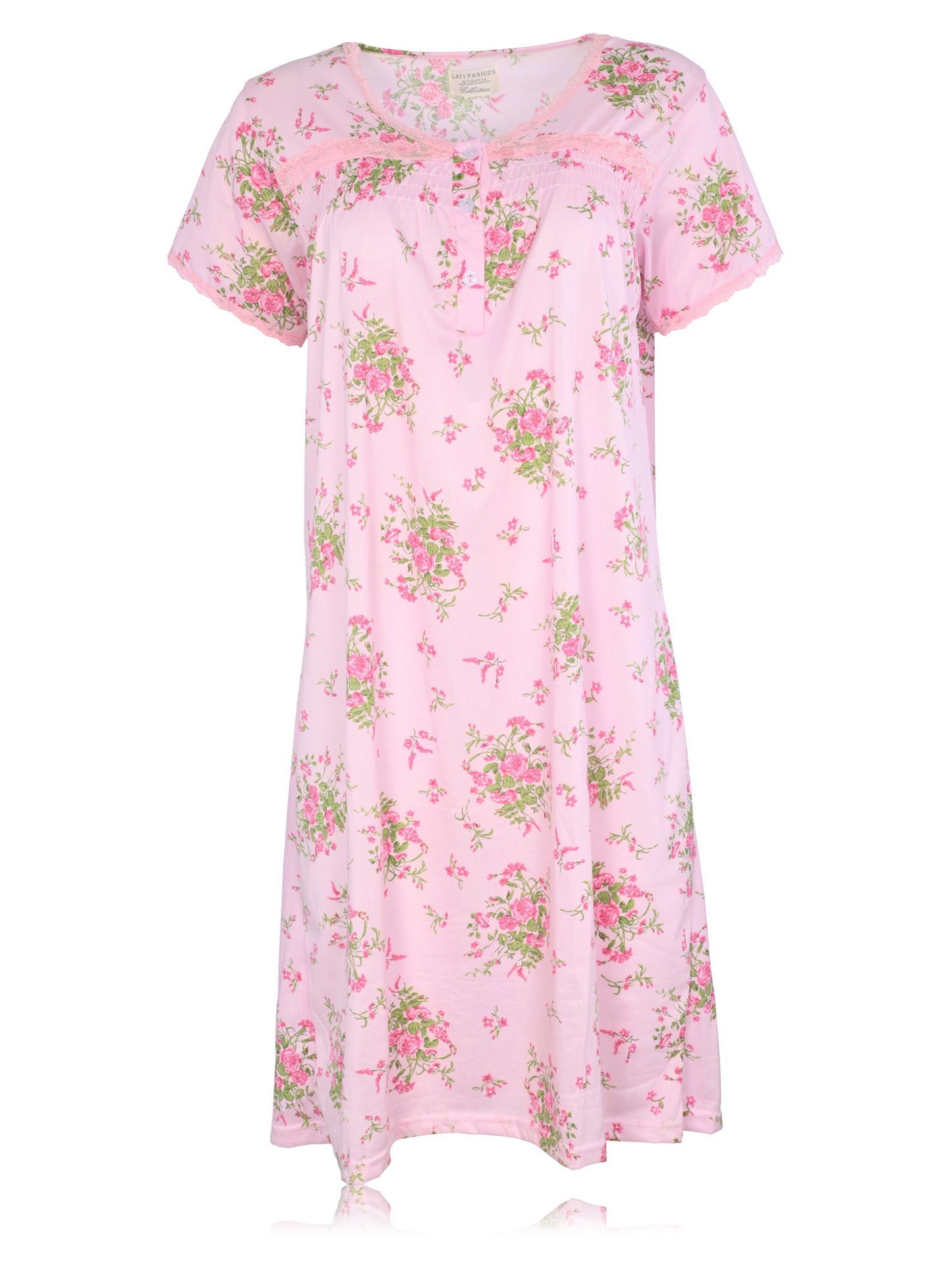 JEFFRICO Womens Nightgowns Short Sleeve Sleepwear Soft Pajama Dress Nightshirts