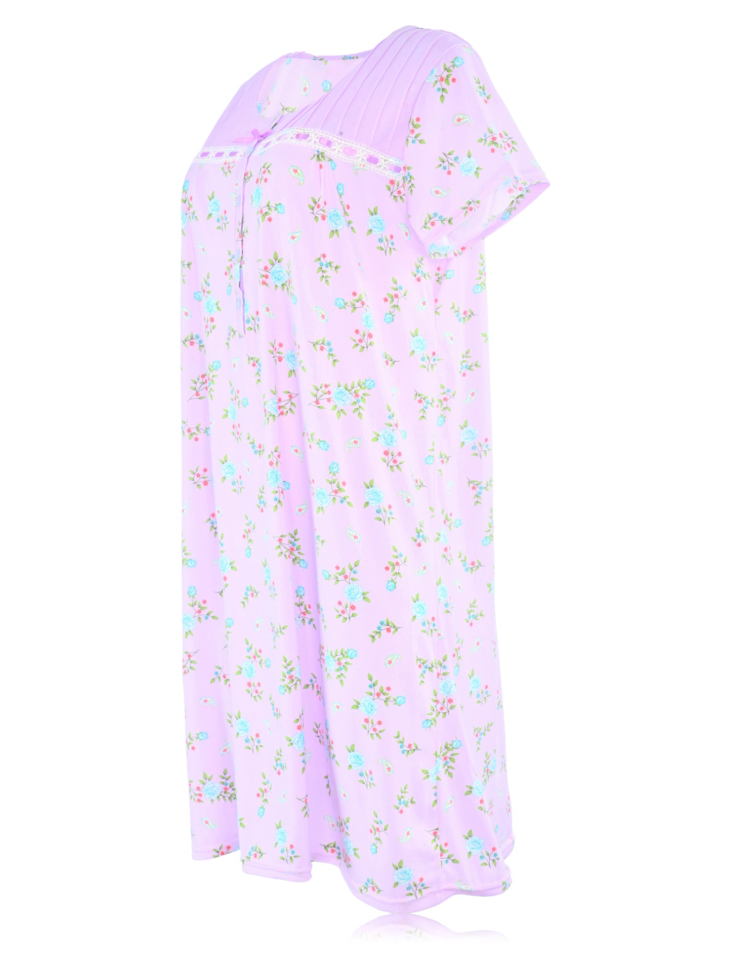 JEFFRICO Womens Short Sleeve Nightgowns Sleepwear Soft Pajama Dress Nightshirts