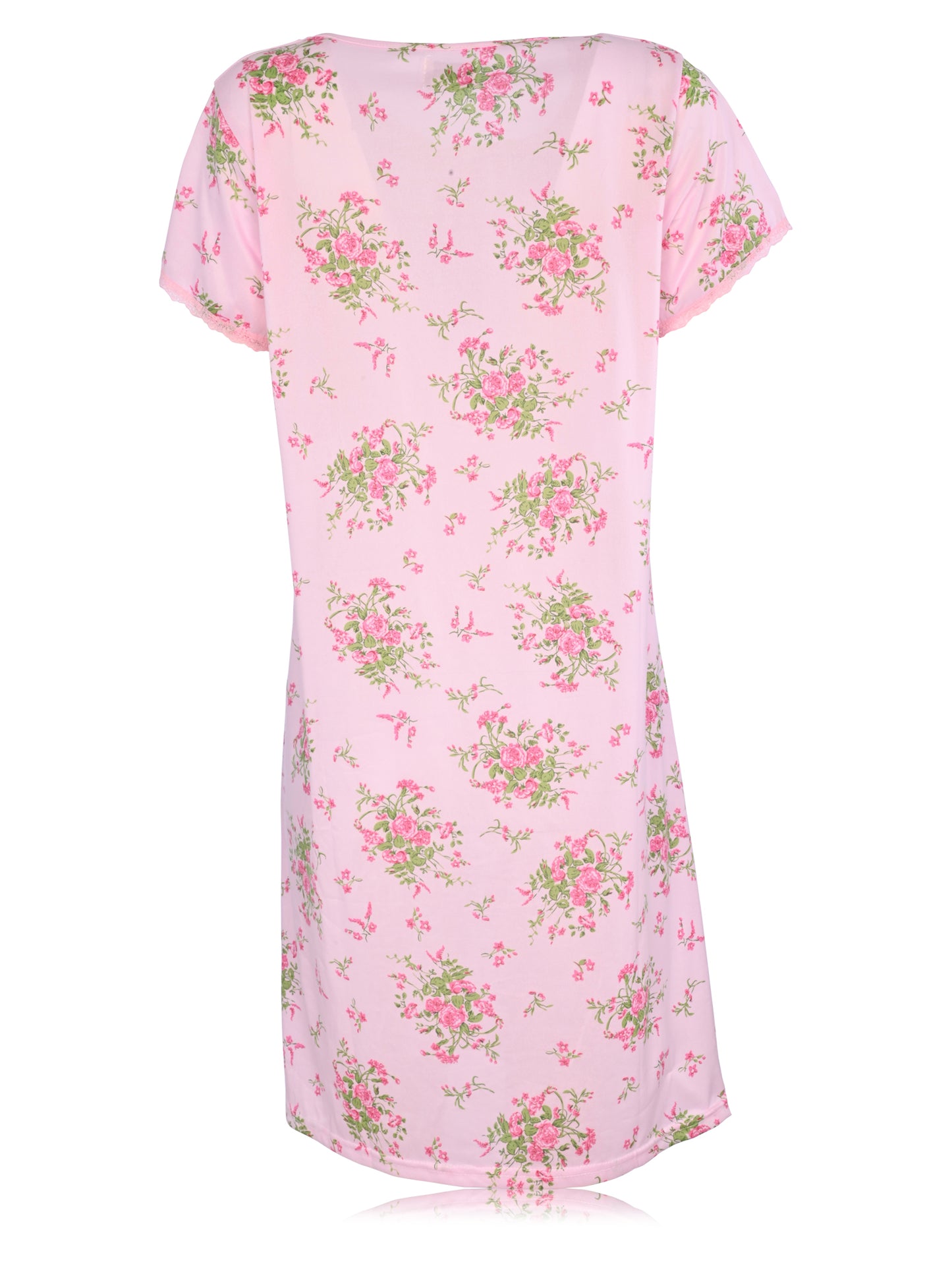 JEFFRICO Womens Nightgowns Short Sleeve Sleepwear Soft Pajama Dress Nightshirts