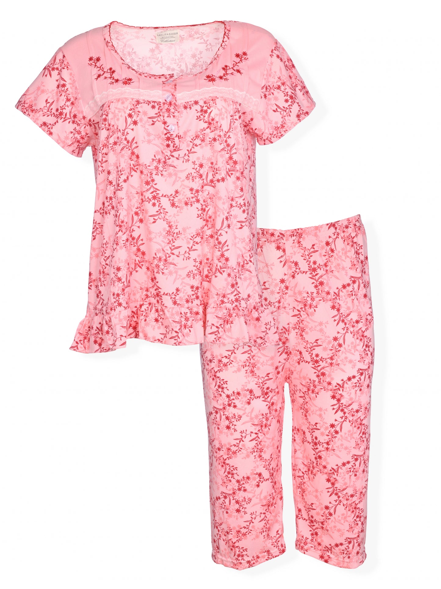 JEFFRICO Womens Pajamas For Women Capri Set Sleepwear Soft Pajamas