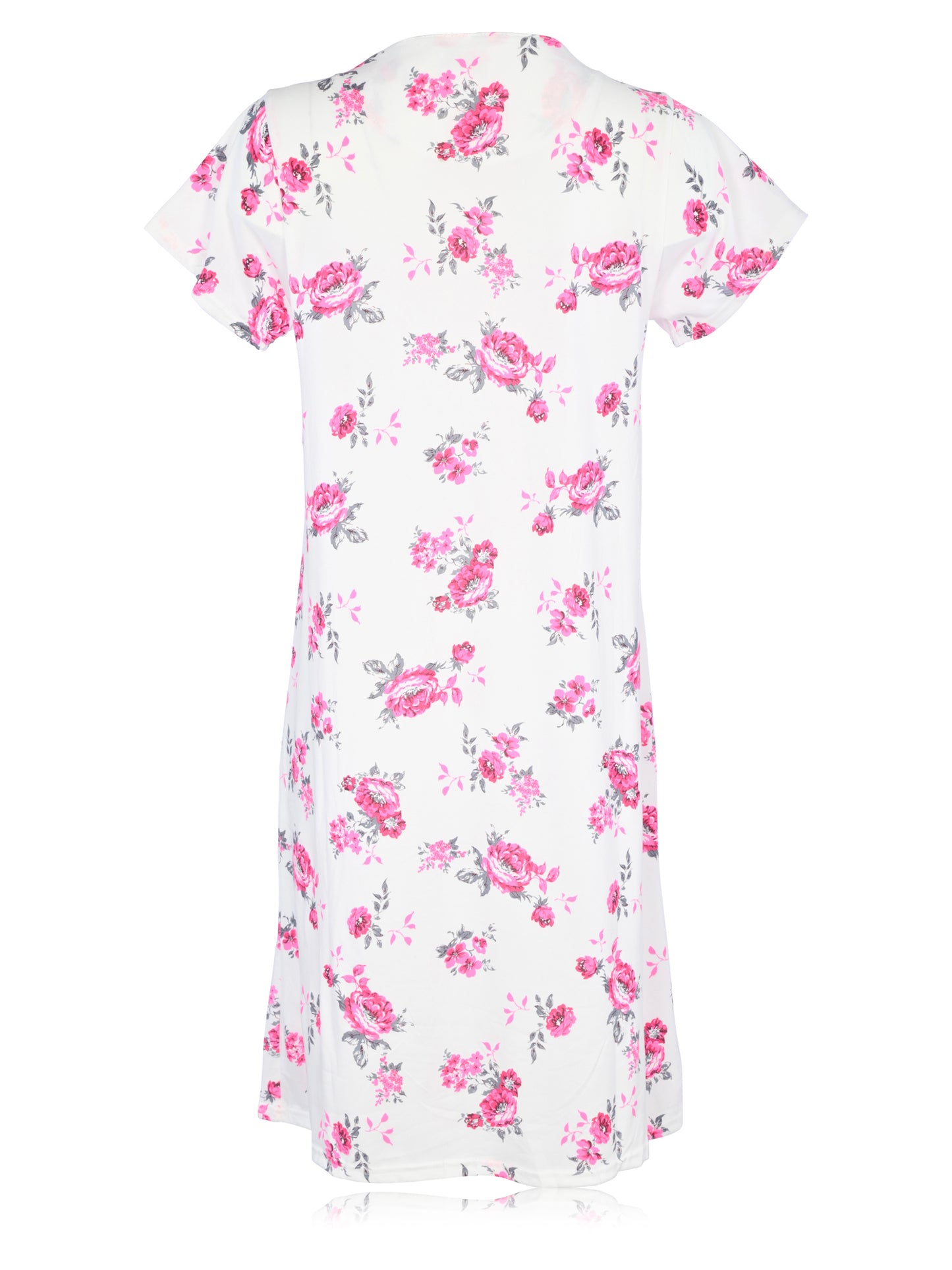 JEFFRICO Womens Nightgowns Short Sleeve Sleepwear Soft Pajama Dress Nightshirts