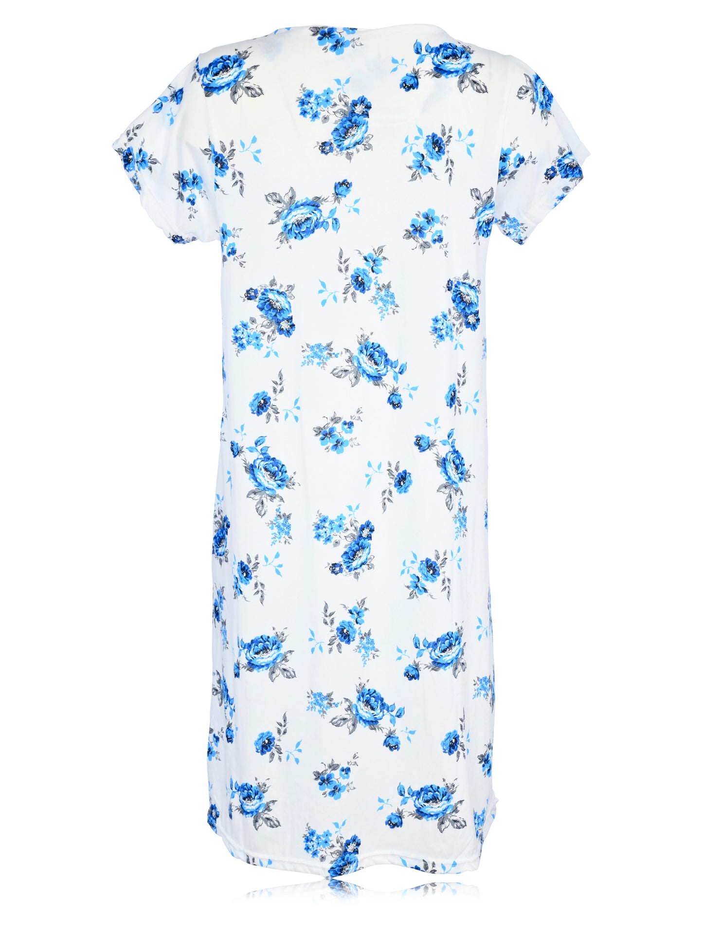 JEFFRICO Womens Nightgowns Short Sleeve Sleepwear Soft Pajama Dress Nightshirts
